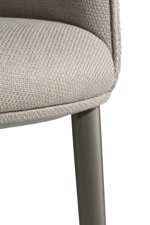 ARCHIBALD Upholstered fabric easy chair with armrests By Poltrona Frau