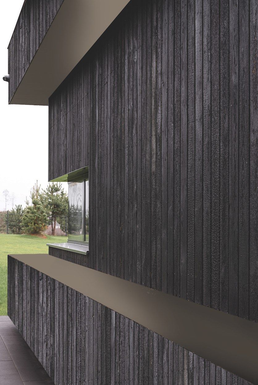 ARDES DRY BLACK by Sapiens - Rivestimento in legno bruciato per interni ed esterni - 2