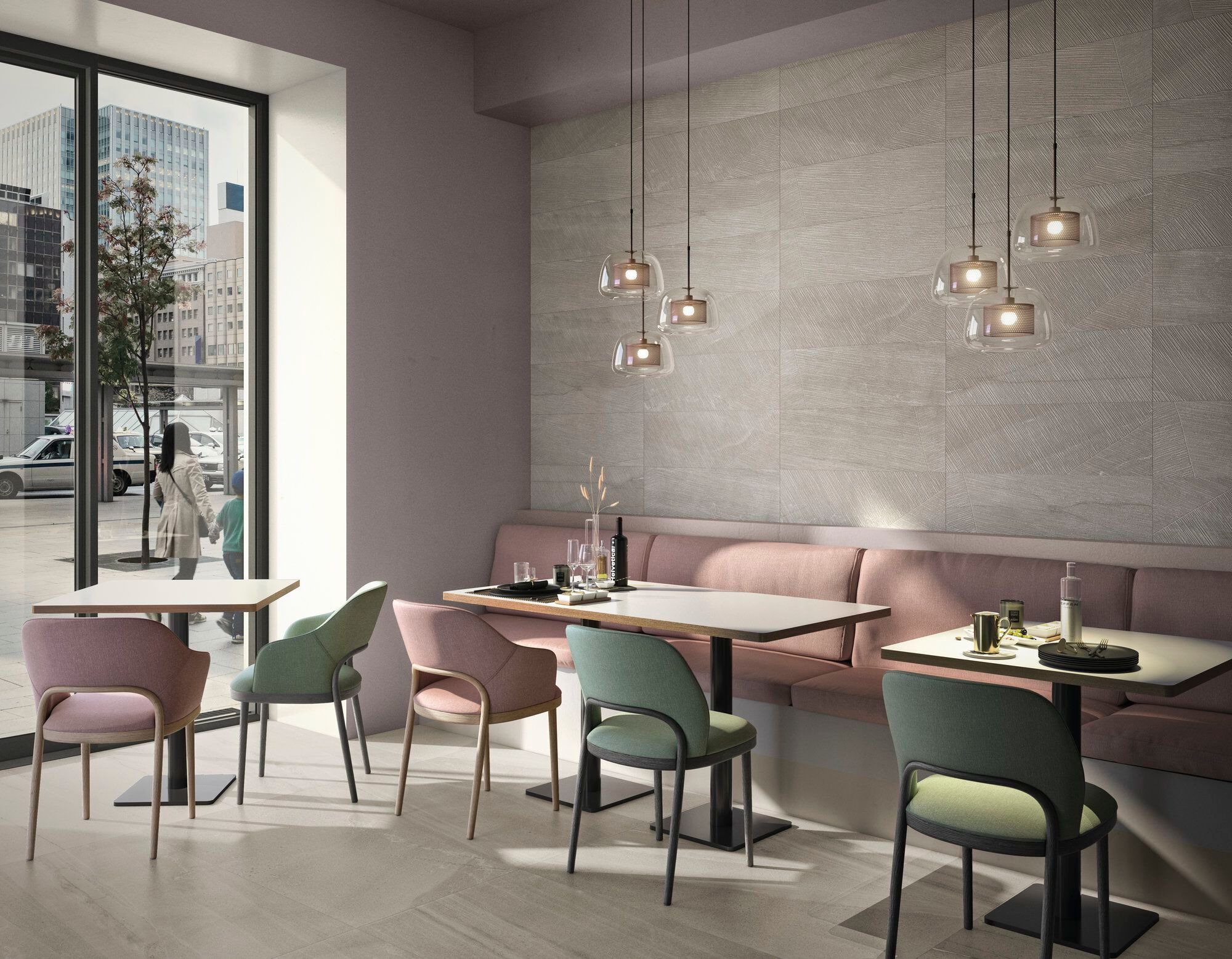 BASALTO BEIGE ACTIVE by ARIOSTEA - Pavimento/rivestimento in gres porcellanato per interni effetto pietra - 2