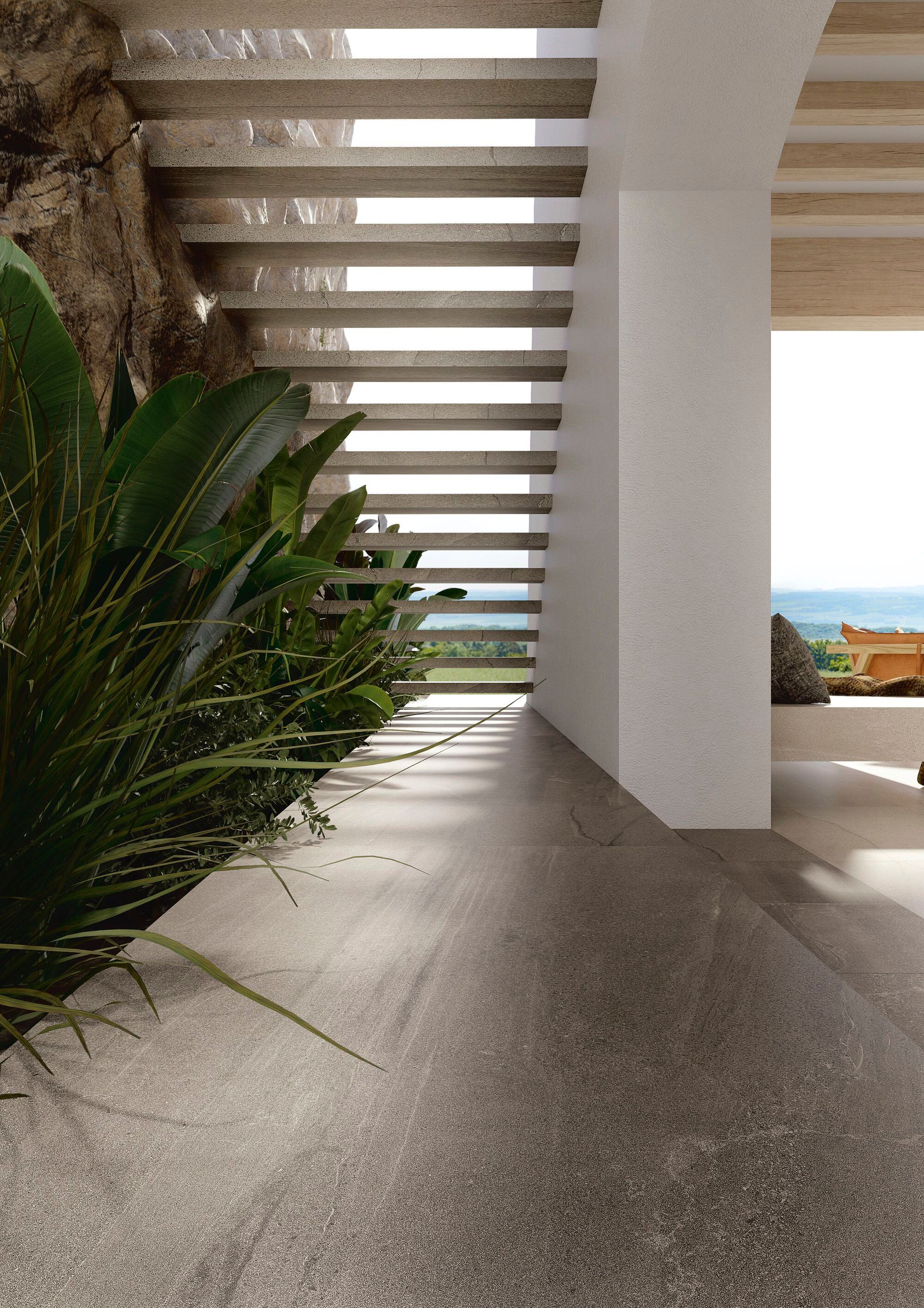 BASALTO BEIGE ACTIVE by ARIOSTEA - Pavimento/rivestimento in gres porcellanato per interni effetto pietra - 5