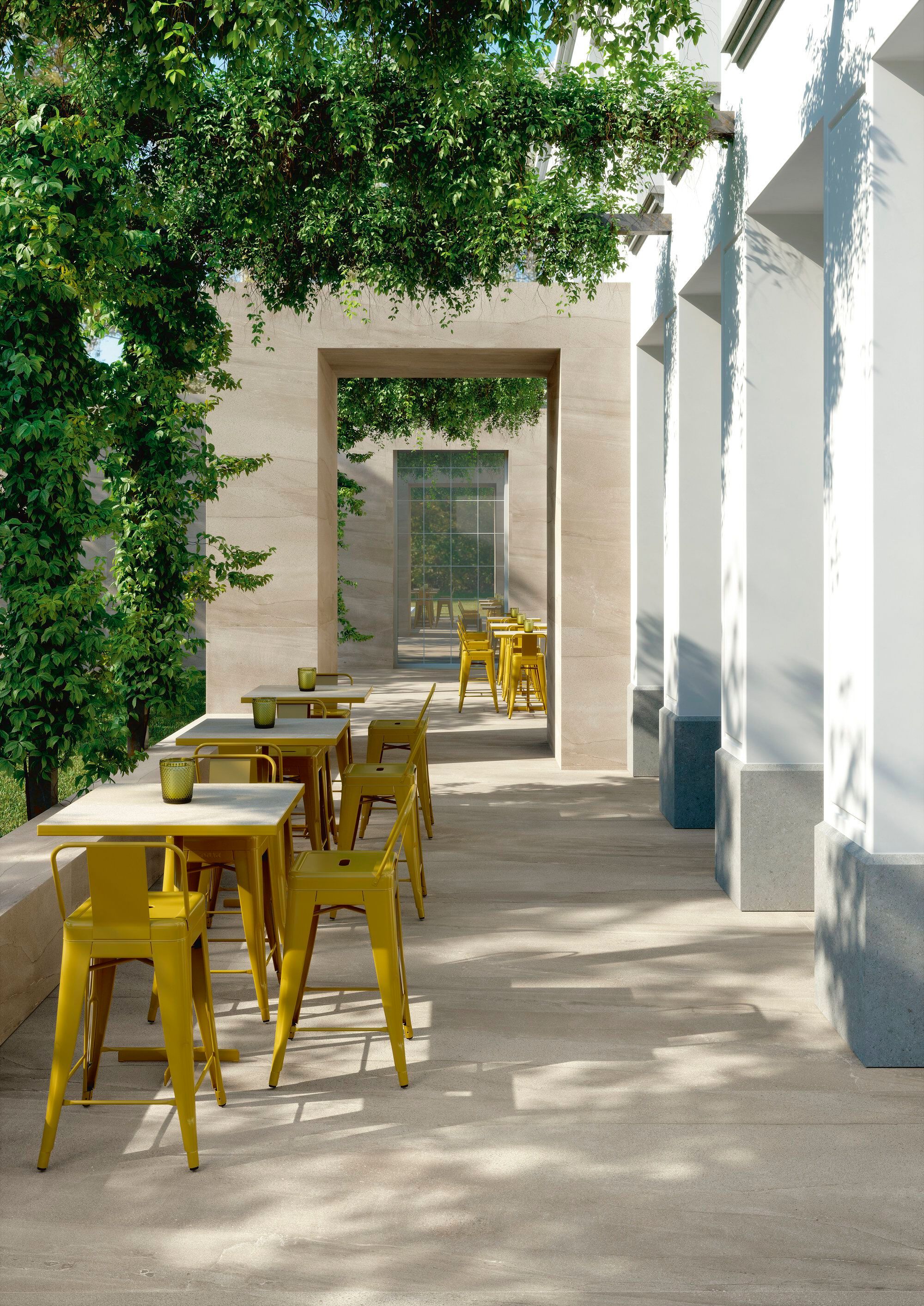 BASALTO BEIGE ACTIVE by ARIOSTEA - Pavimento/rivestimento in gres porcellanato per interni effetto pietra - 4