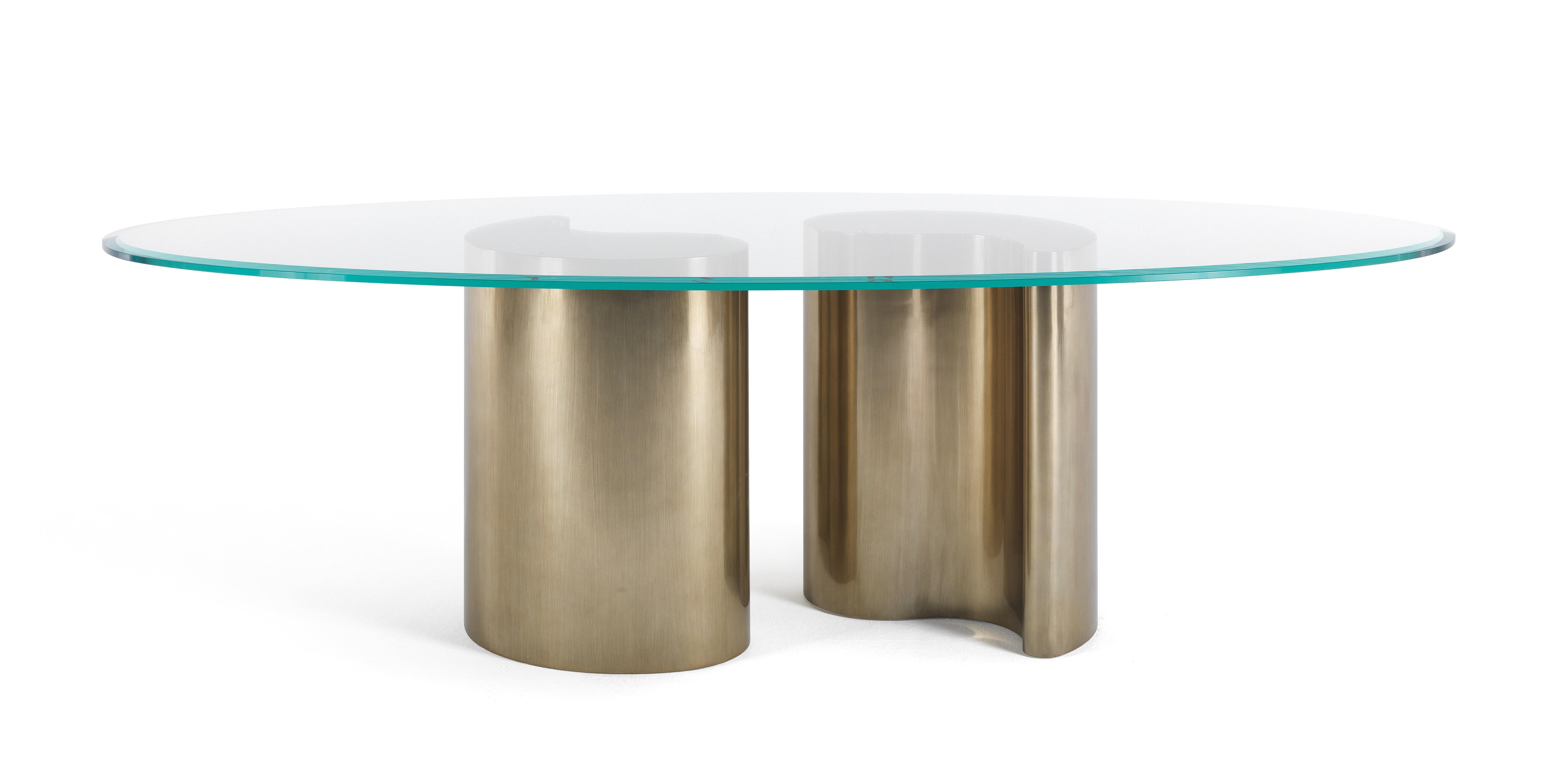 ARP Oval wood and glass living room table By ETRO Home Interiors
