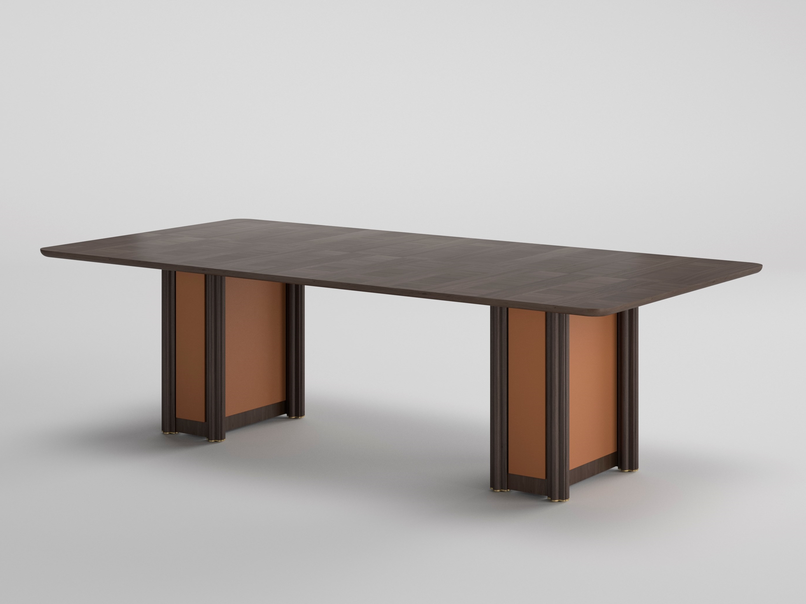 ARTDECO Rectangular wood veneer meeting table By Ofifran design