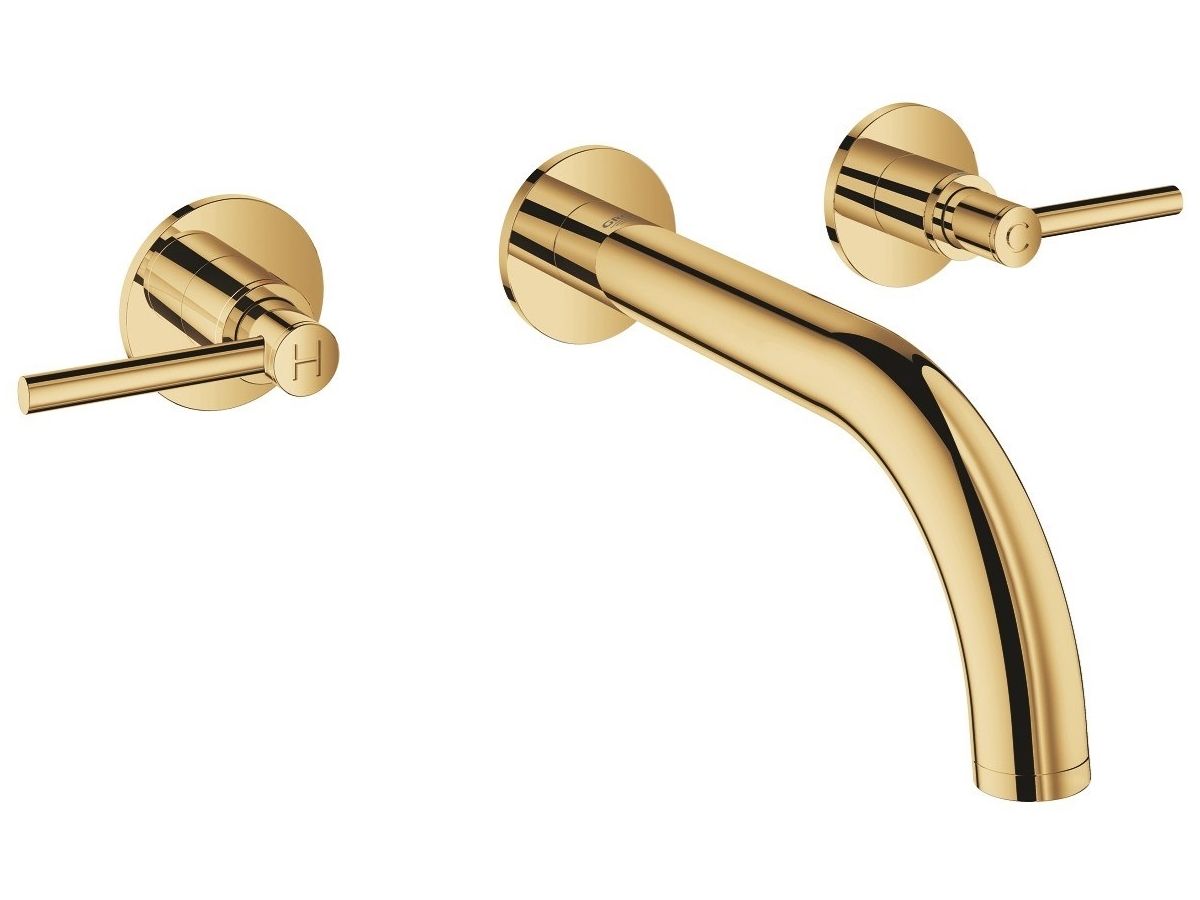 ATRIO SIZE S 3 hole washbasin tap Wallmounted washbasin tap with