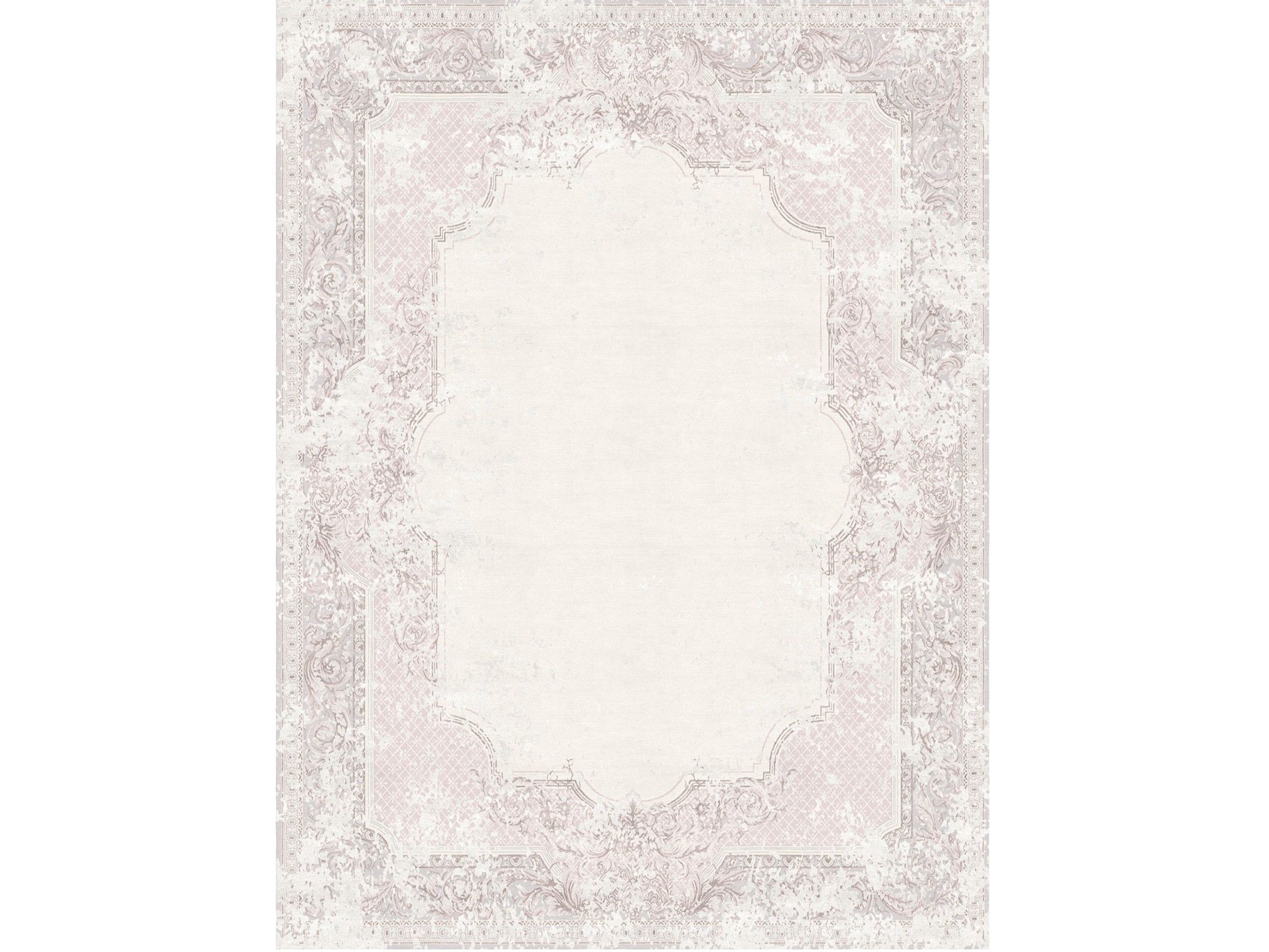 AUBUSSON VINTAGE DUSTY ROSE by Tapis Rouge - Tappeto rettangolare fatto a mano