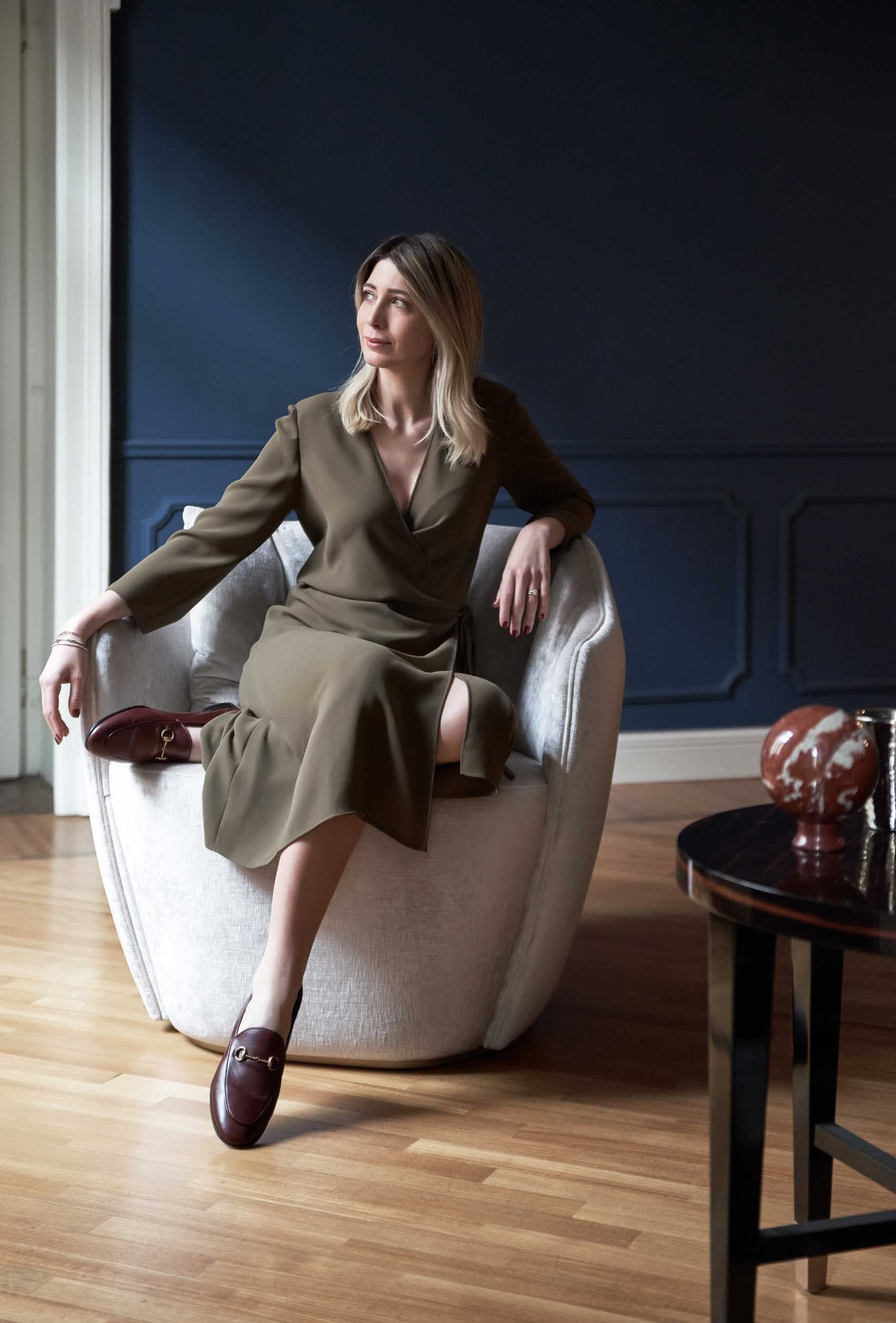 AUDREY M by Capital Collection - Poltrona in tessuto con braccioli - 3