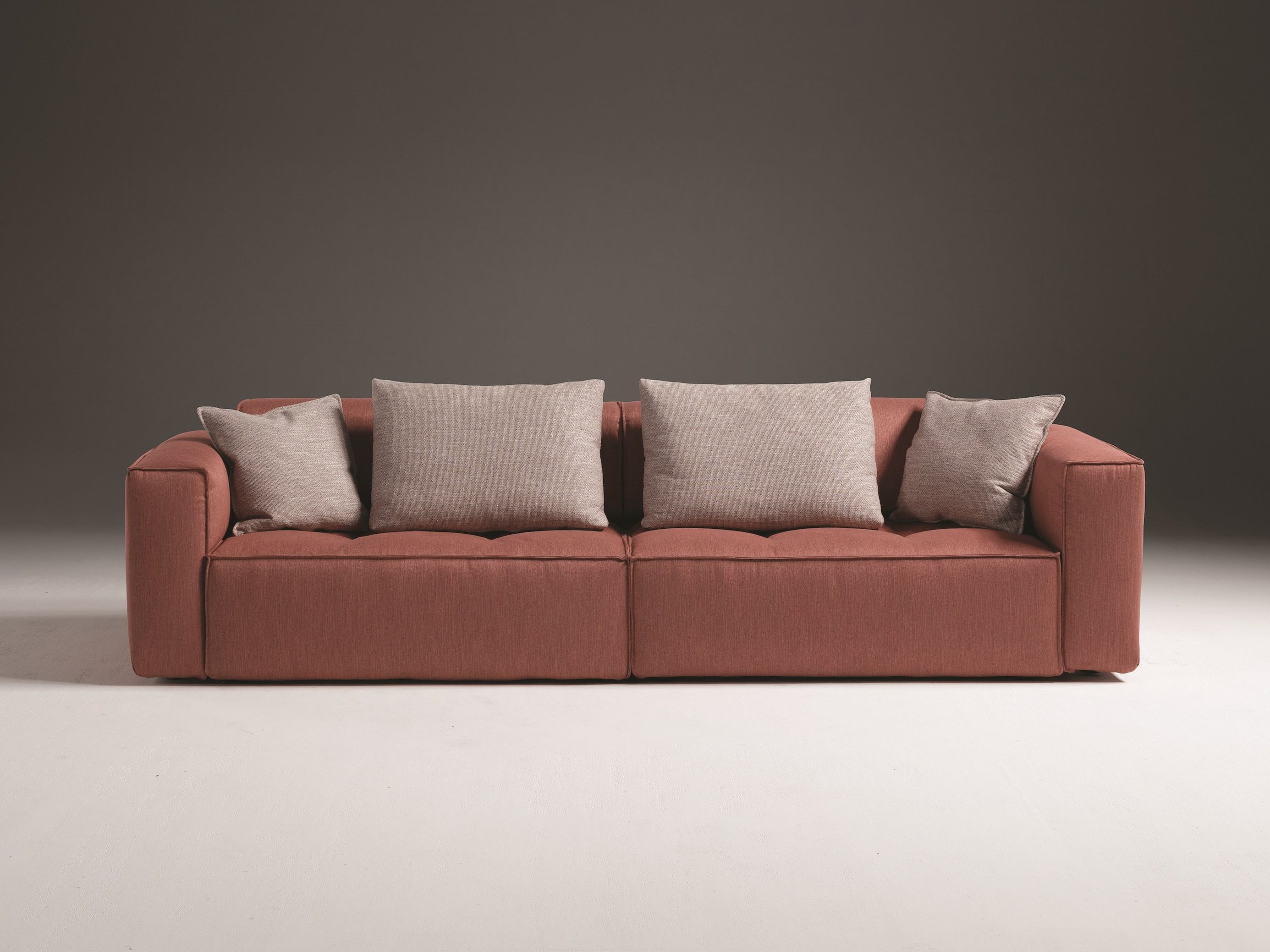 3 seater fabric sofa with removable cover with electric motion AURORA