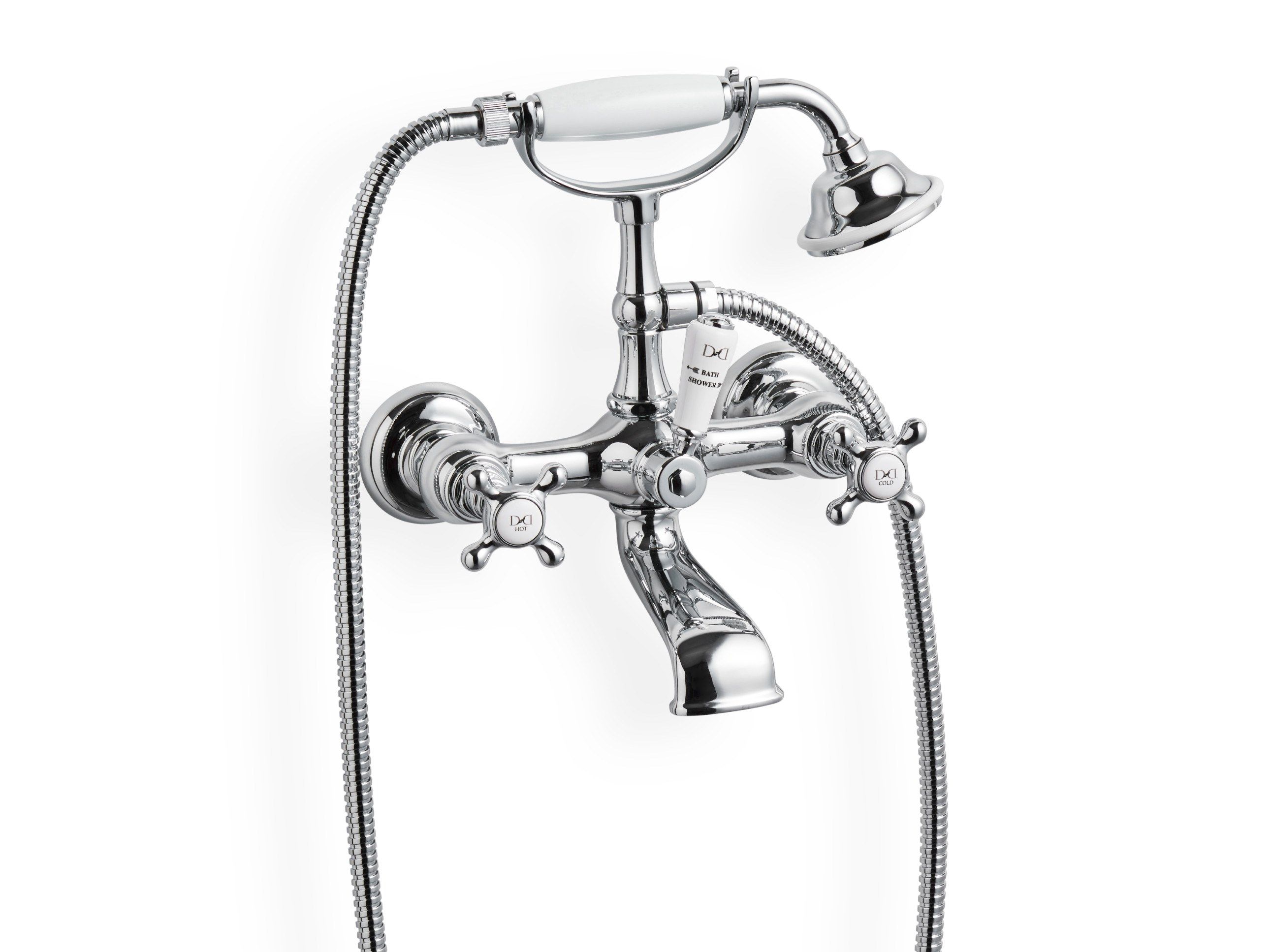 AUSTIN by Devon&Devon - Miscelatore per vasca a 2 fori a muro con doccetta