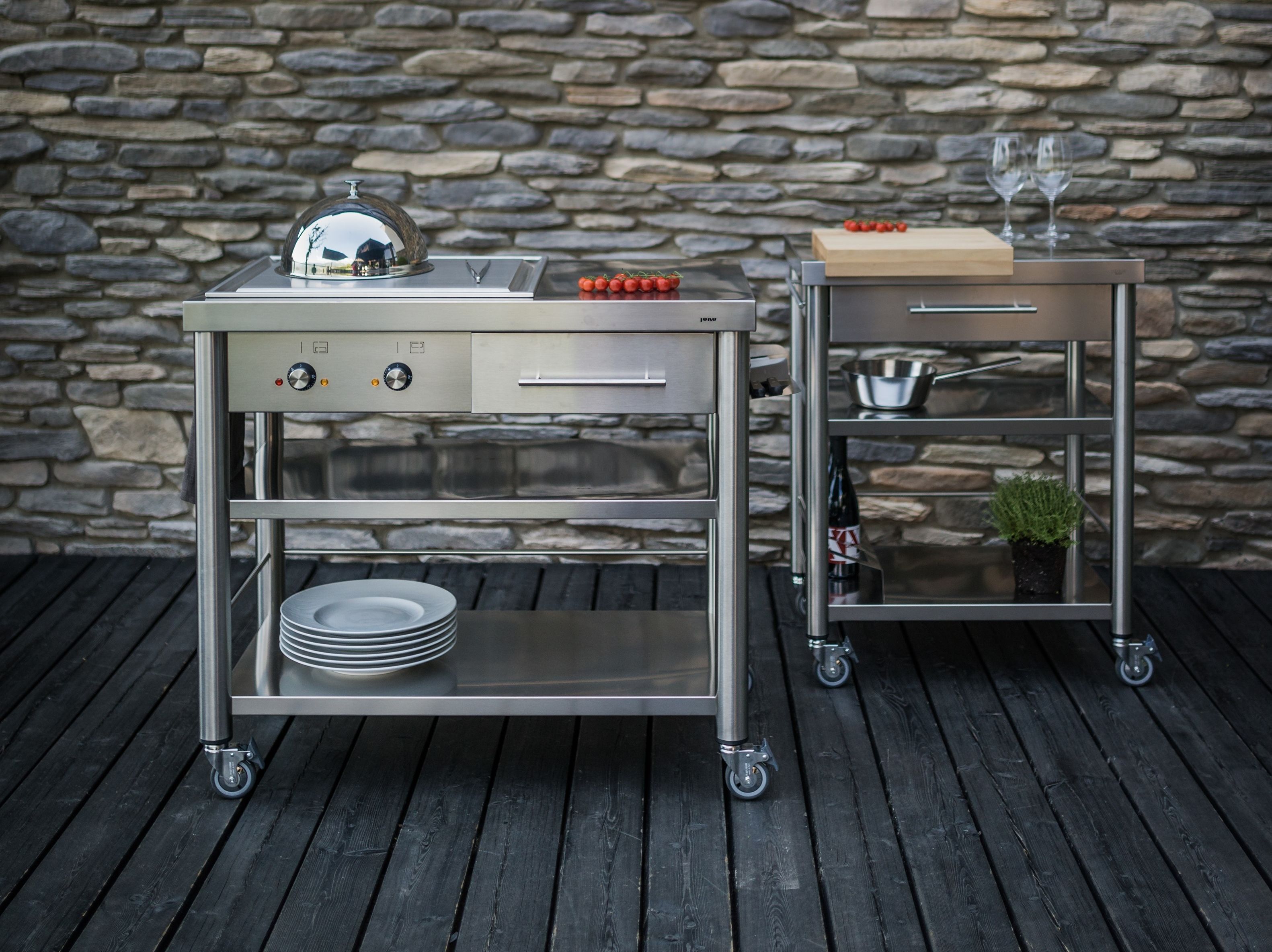 AUXILIUM OUTDOOR KITCHEN FREE STANDING Stainless steel outdoor kitchen