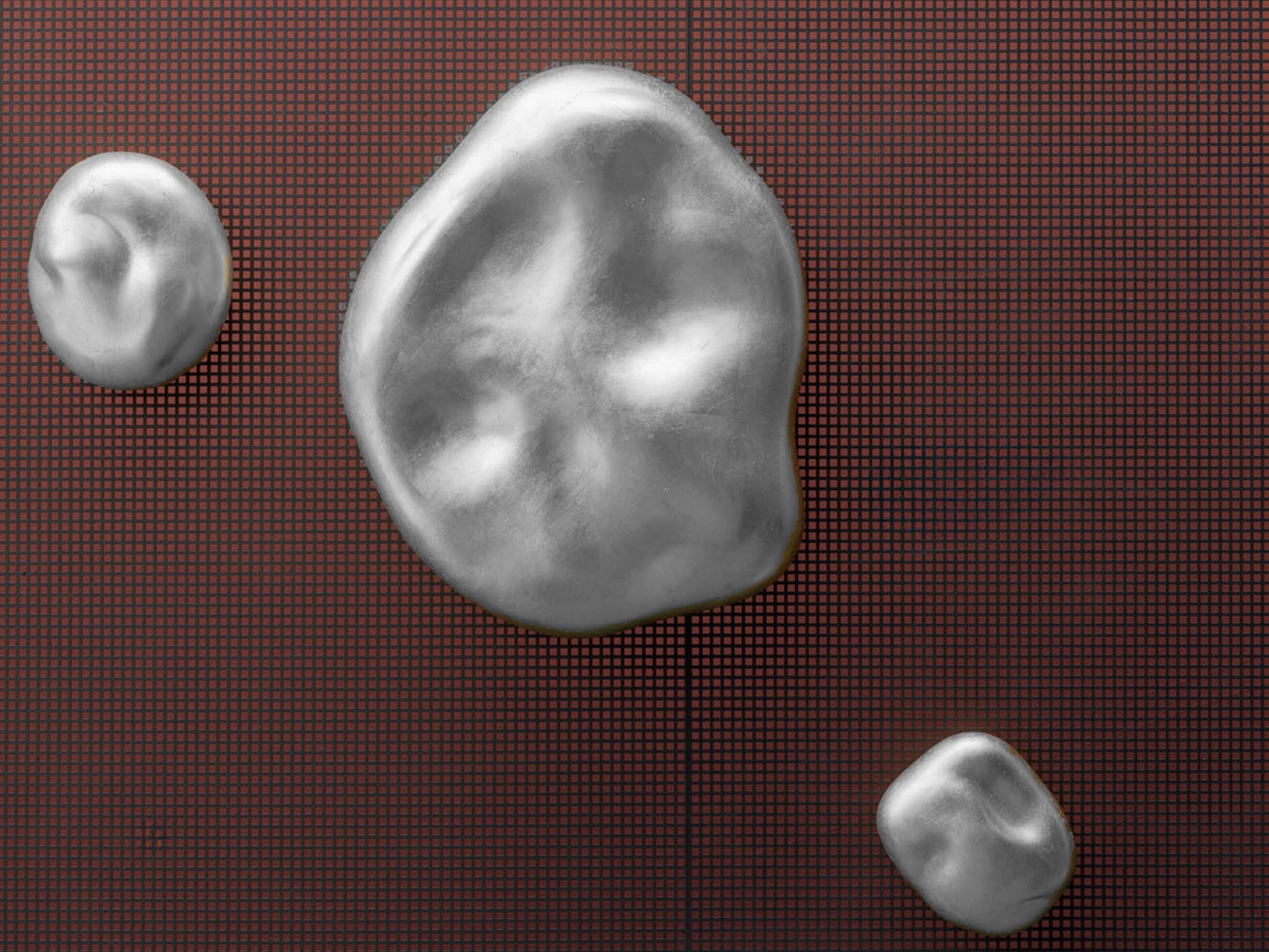 STONE GOLD / SILVER by Adriani e Rossi edizioni - Oggetto decorativo da parete in ceramica - 2