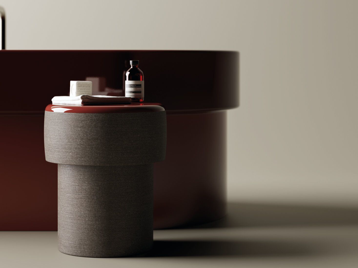 CENOTE by Agape - Vasca da bagno centro stanza ovale in Cristalplant® - 4