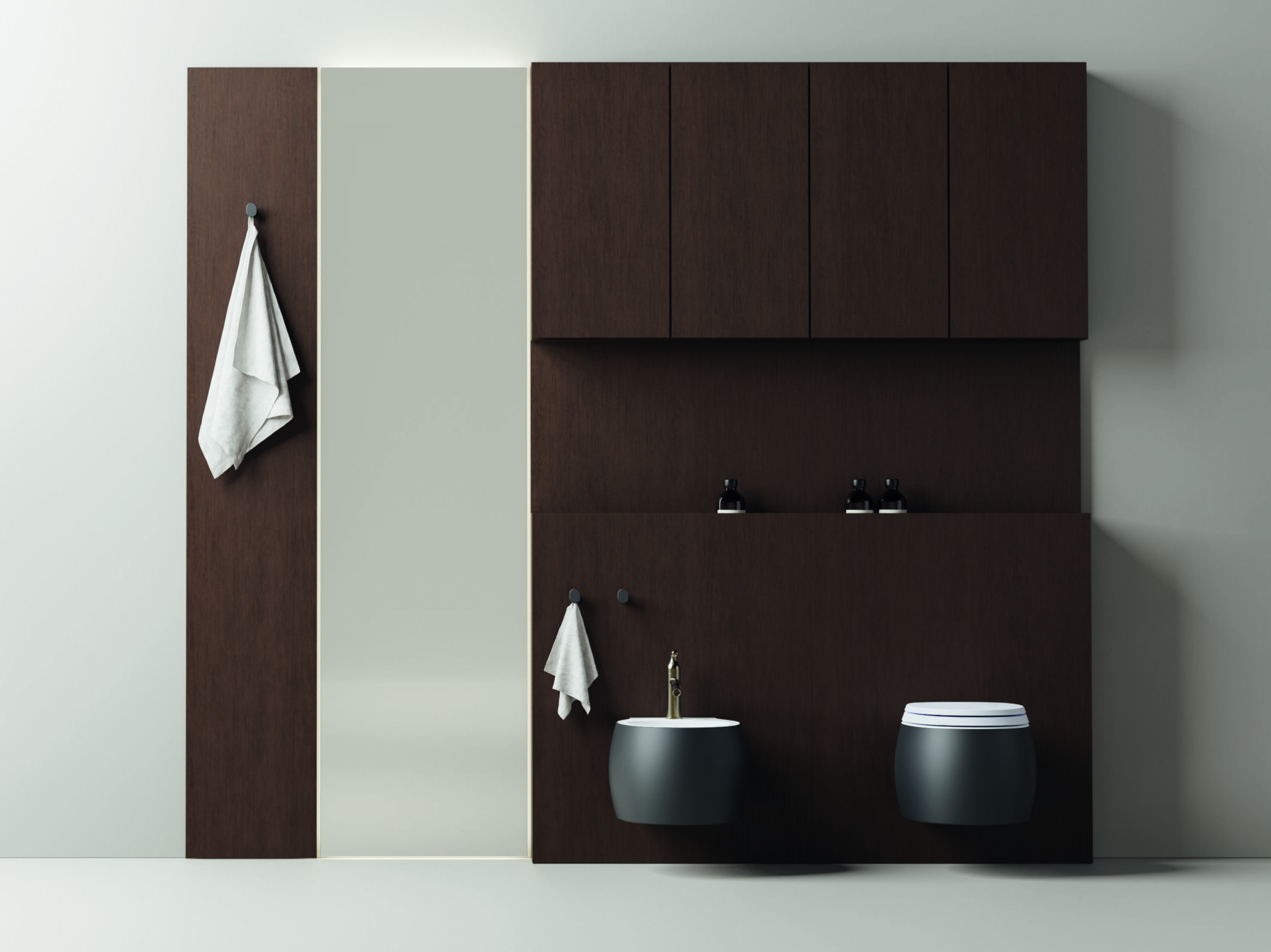 NUDO XL by Agape - Boiserie in palissandro