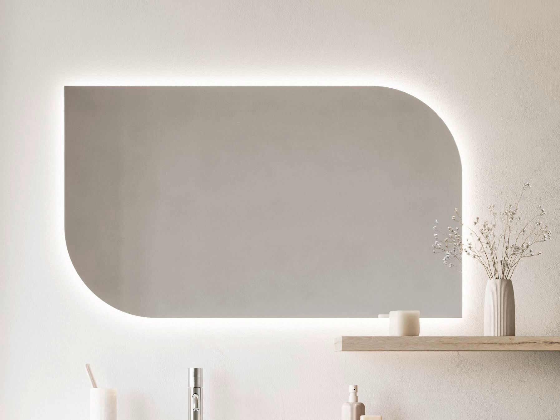 LEAF by Arbi Arredobagno - Specchio bagno rettangolare da parete