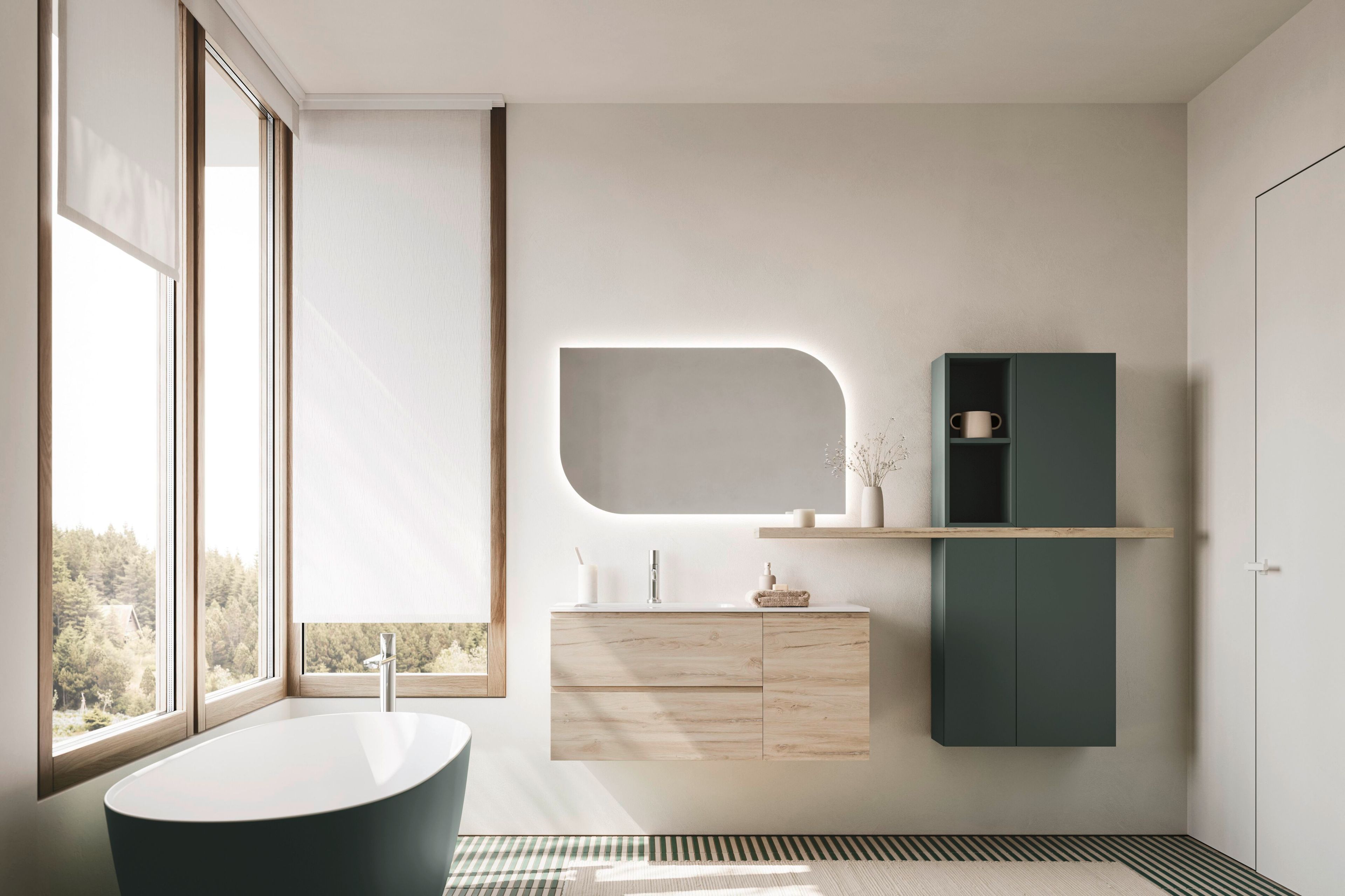 LEAF by Arbi Arredobagno - Specchio bagno rettangolare da parete - 5