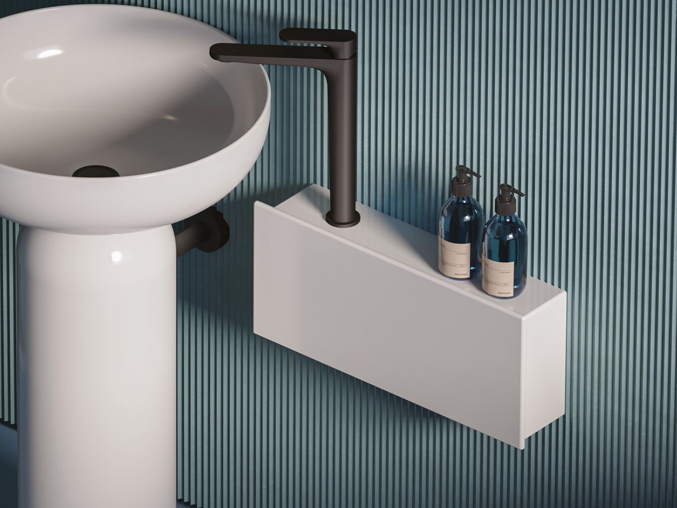 PASSEPARTOUT by Artceram - Mensola bagno in ceramica