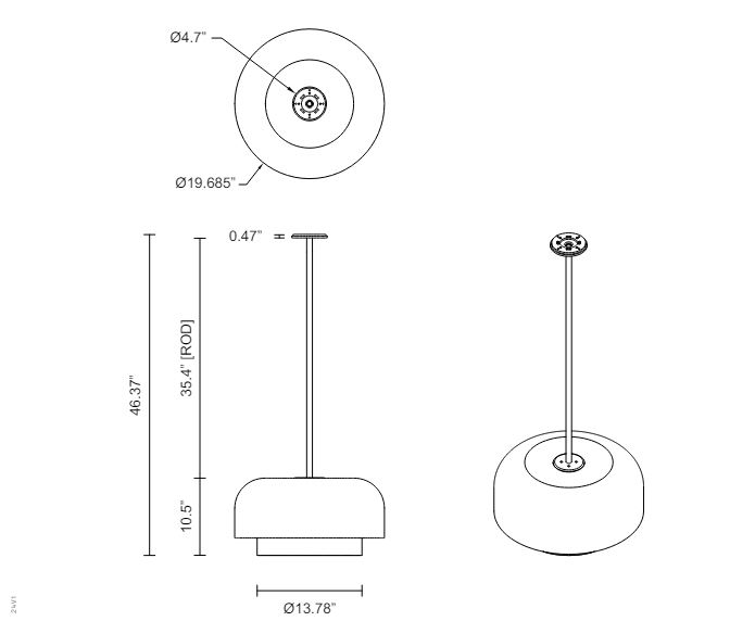 ROLO EXTRA LARGE DOUBLE DOWN 吊灯 By Articolo Studios