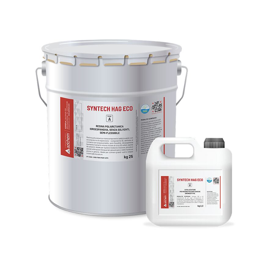SYNTECH HAG ECO by Azichem - Resina poliuretanica idroespansiva iniettabile - 2
