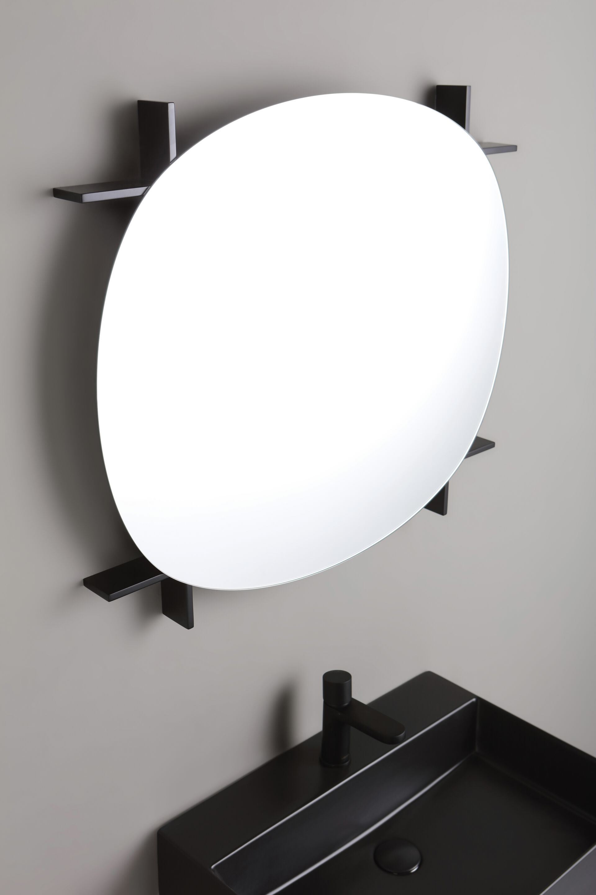 MARK by Azzurra Ceramica - Specchio bagno ovale da parete - 4