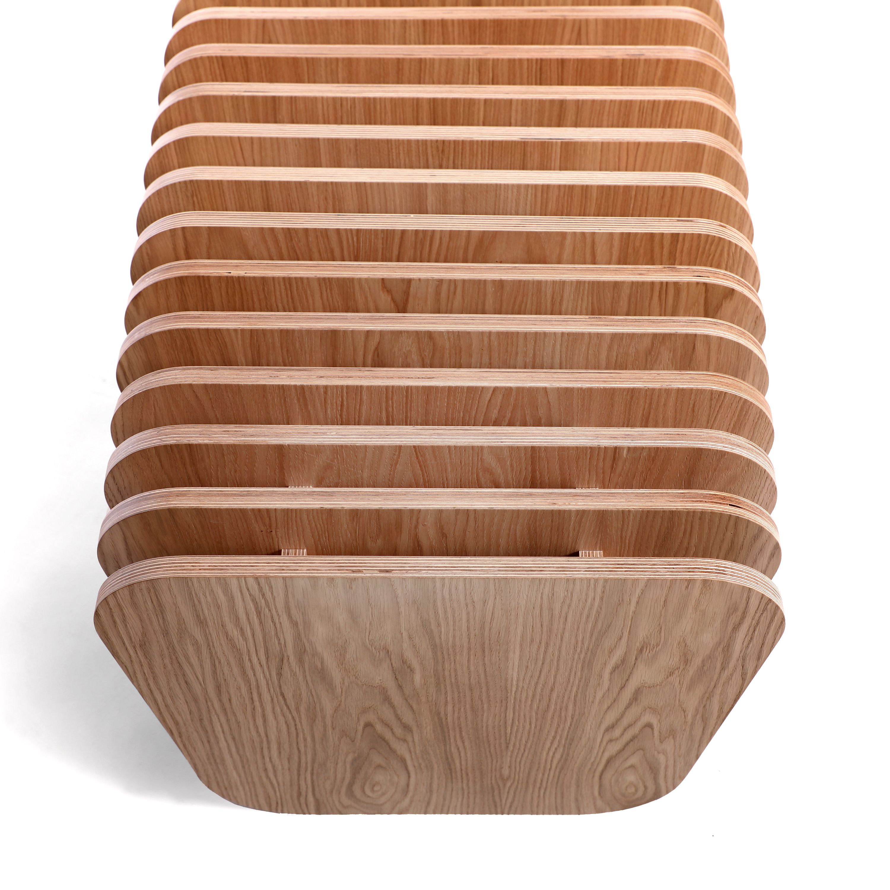 B Wood veneer bench seating By ODESD2 design Svyatoslav Zbroy