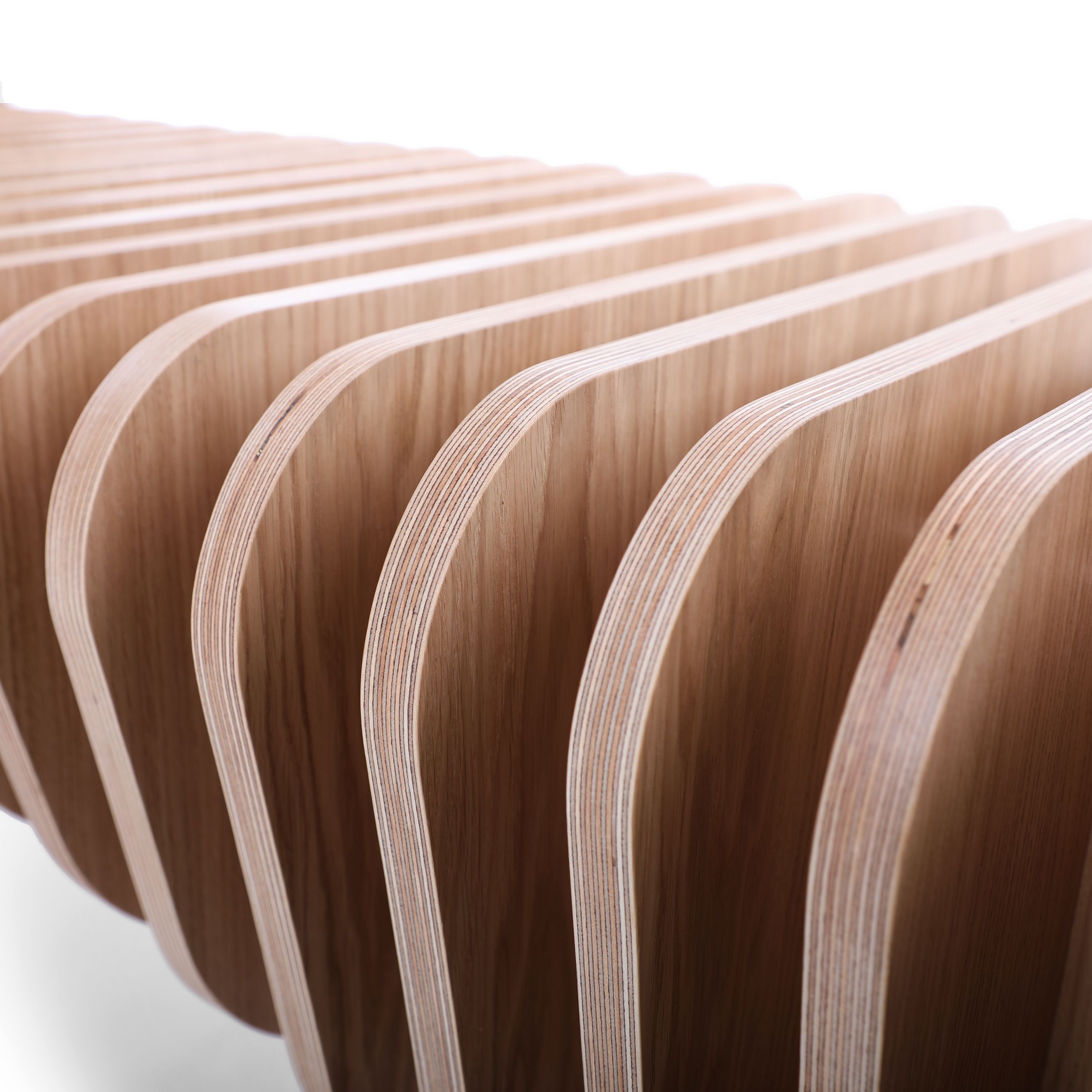 B Wood veneer bench seating By ODESD2 design Svyatoslav Zbroy
