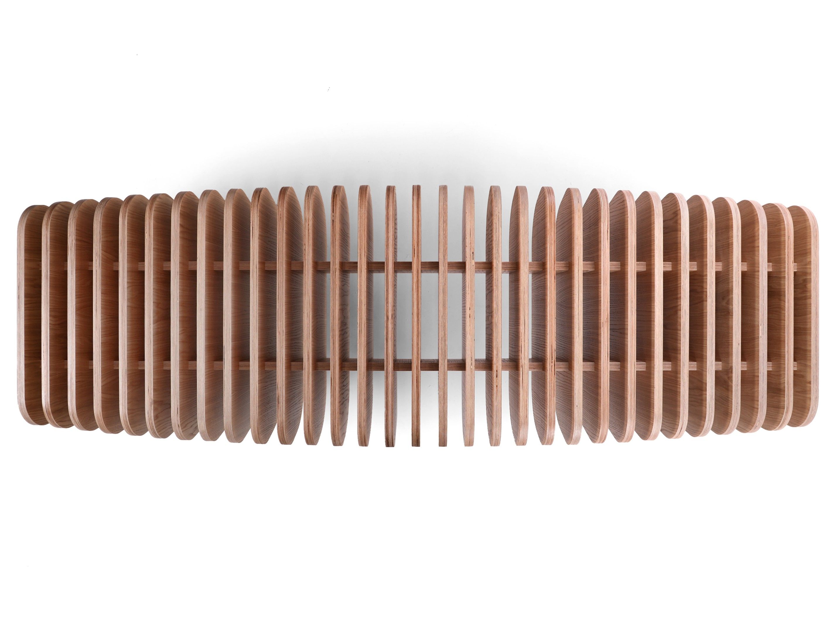 B Wood veneer bench seating By ODESD2 design Svyatoslav Zbroy