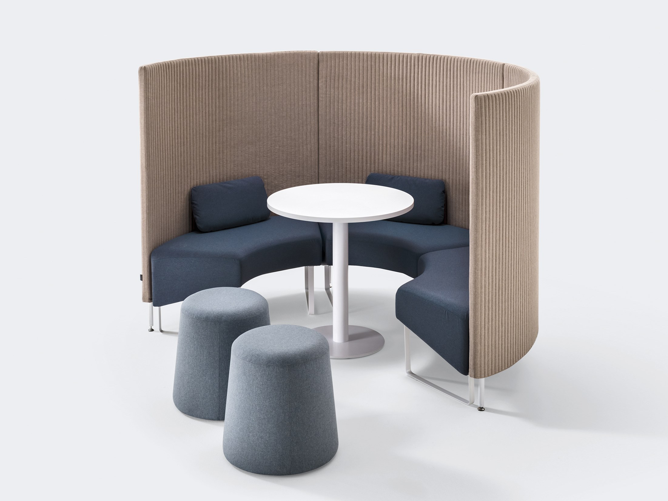 Acoustic office booth with built-in lights BASE By Ares Line design ...