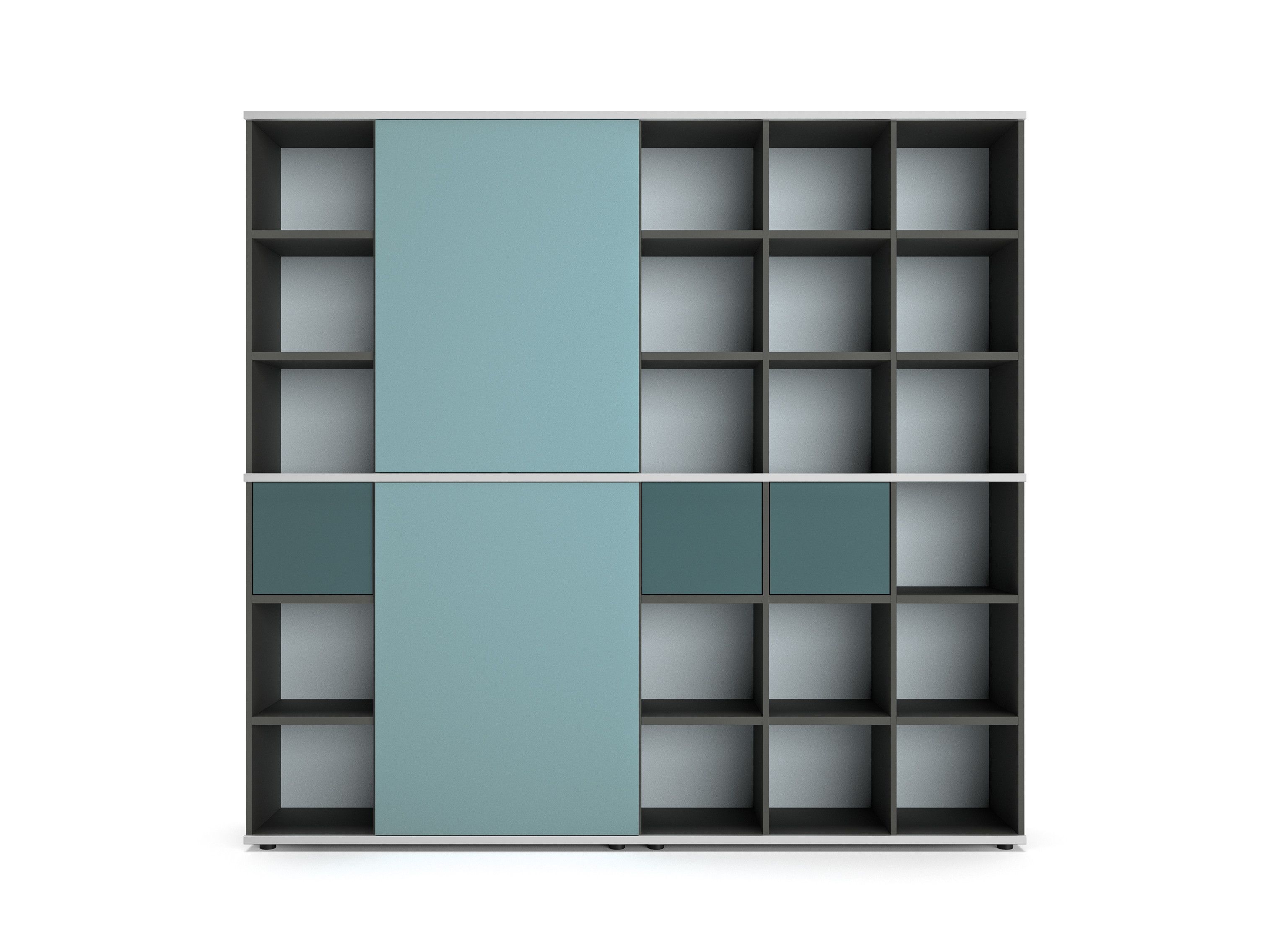 BASIC S Open office shelving By werner works design Büro Staubach