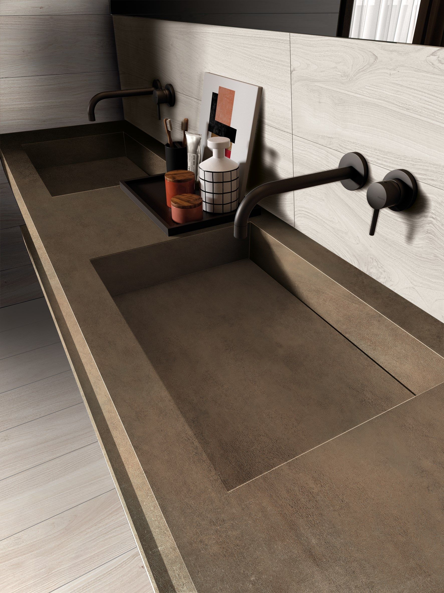 BATH DESIGN Double washbasin By Ariana Ceramica