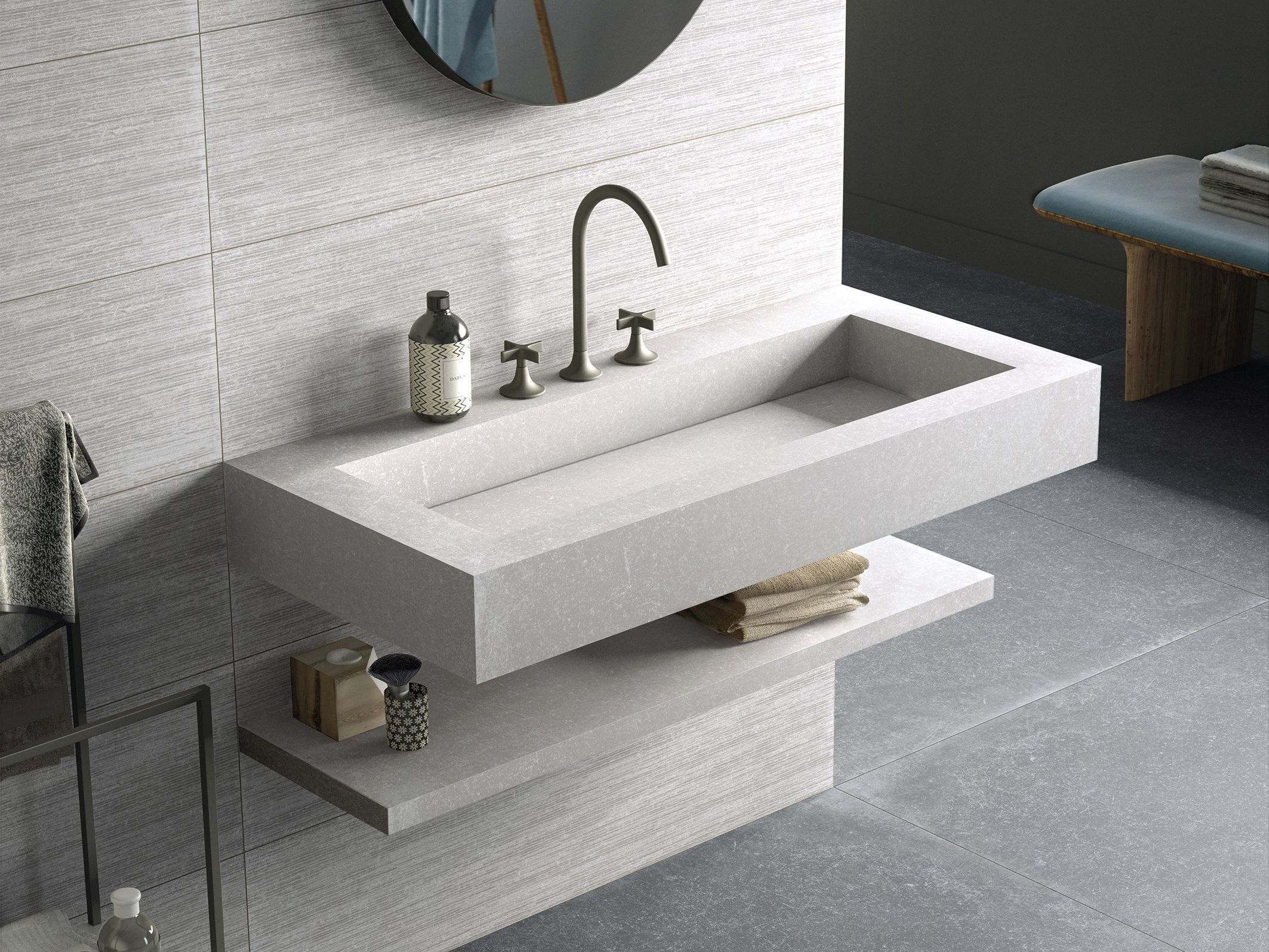 BATH DESIGN | Wall-mounted washbasin By ABK