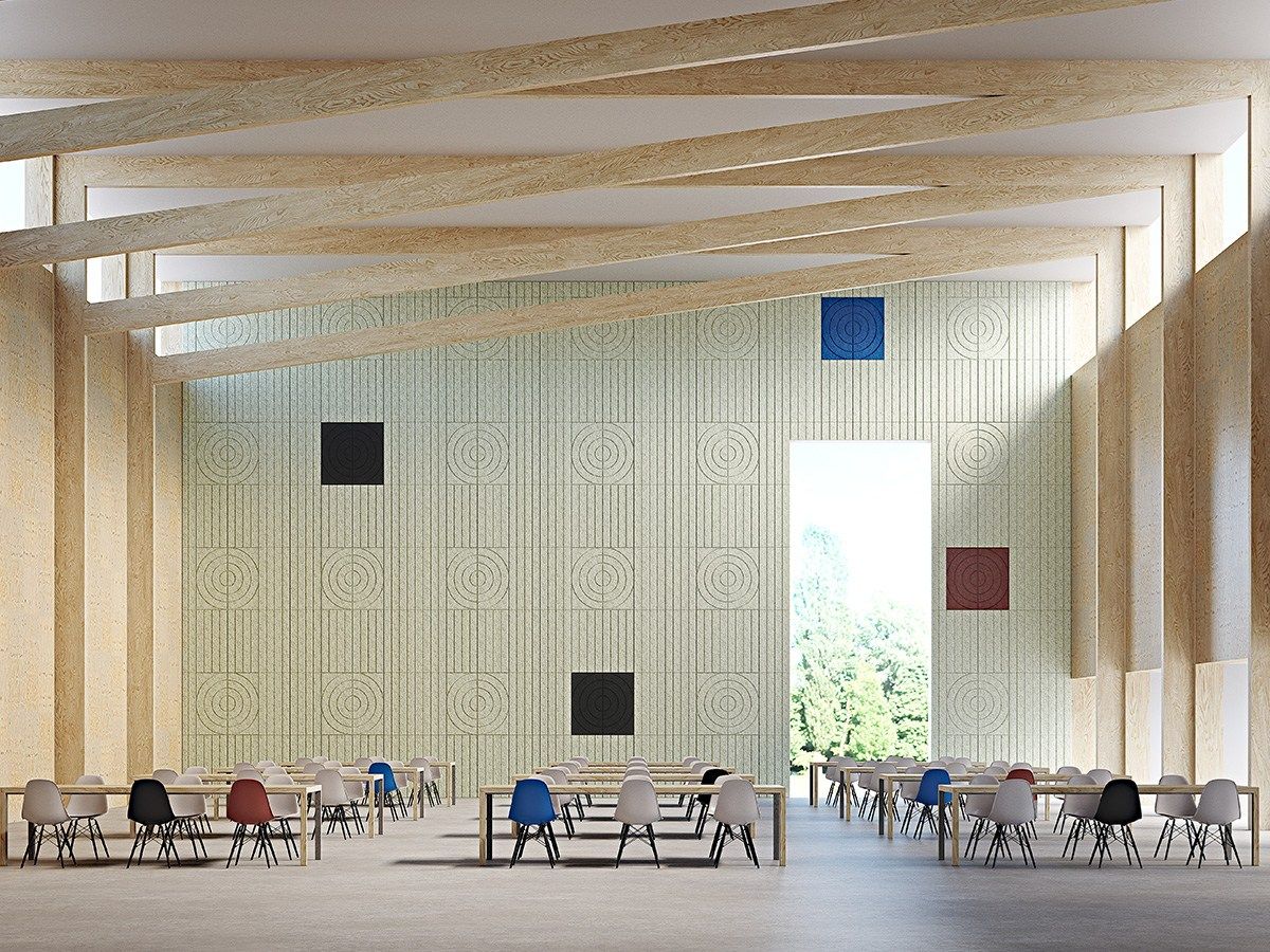 Wood wool Acoustic wall panel BAUX ACOUSTIC PANEL ARCH By BAUX design