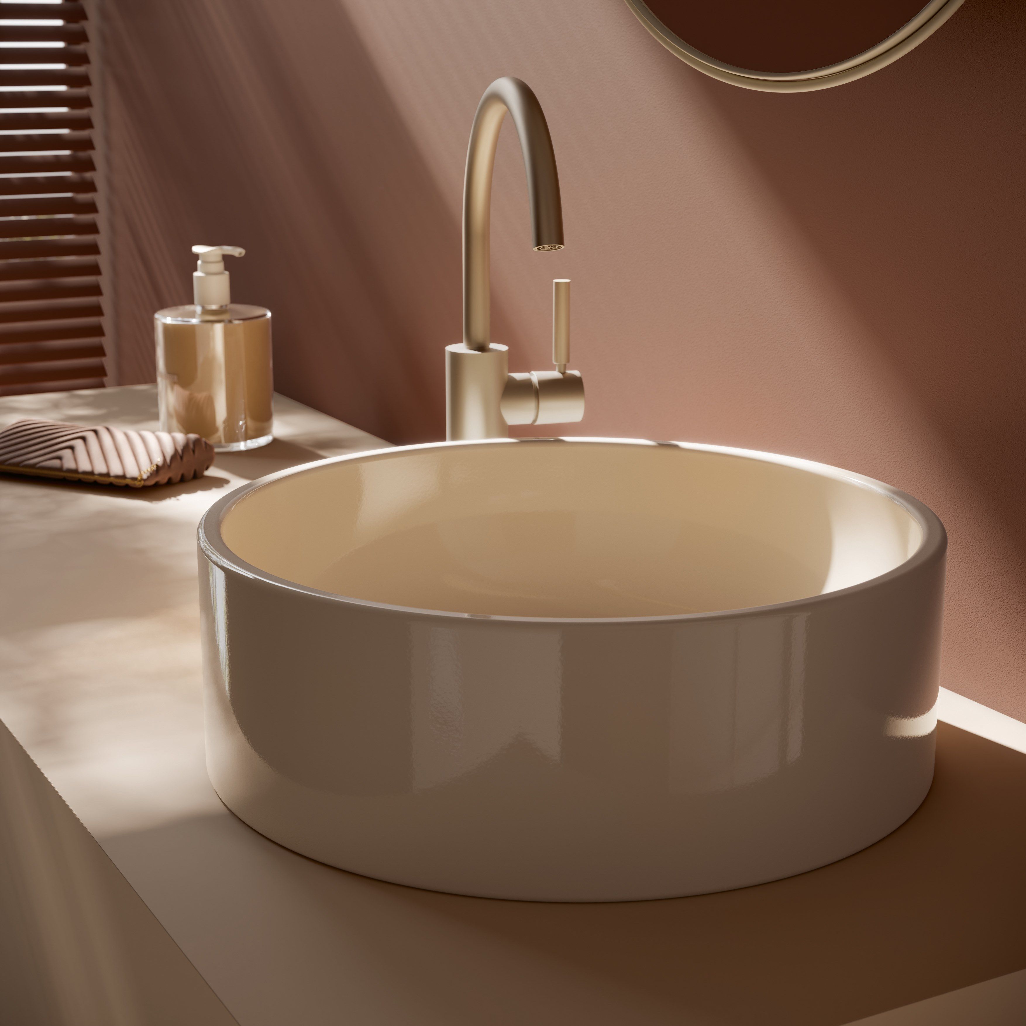 BETTEBALANCE by Bette - Lavabo da appoggio rotondo in acciaio - 2