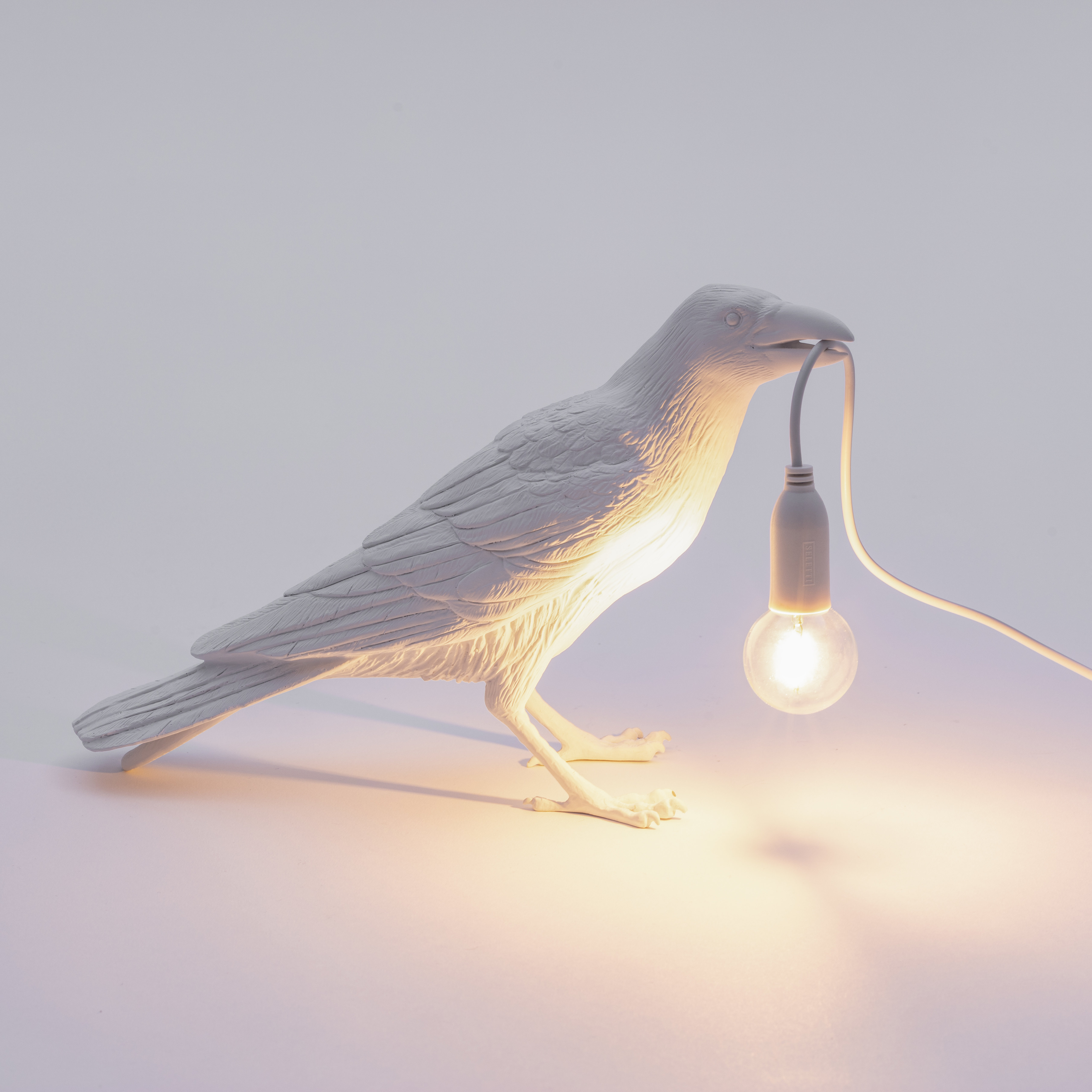 Seletti Bird Lamp uccello nera - Playing