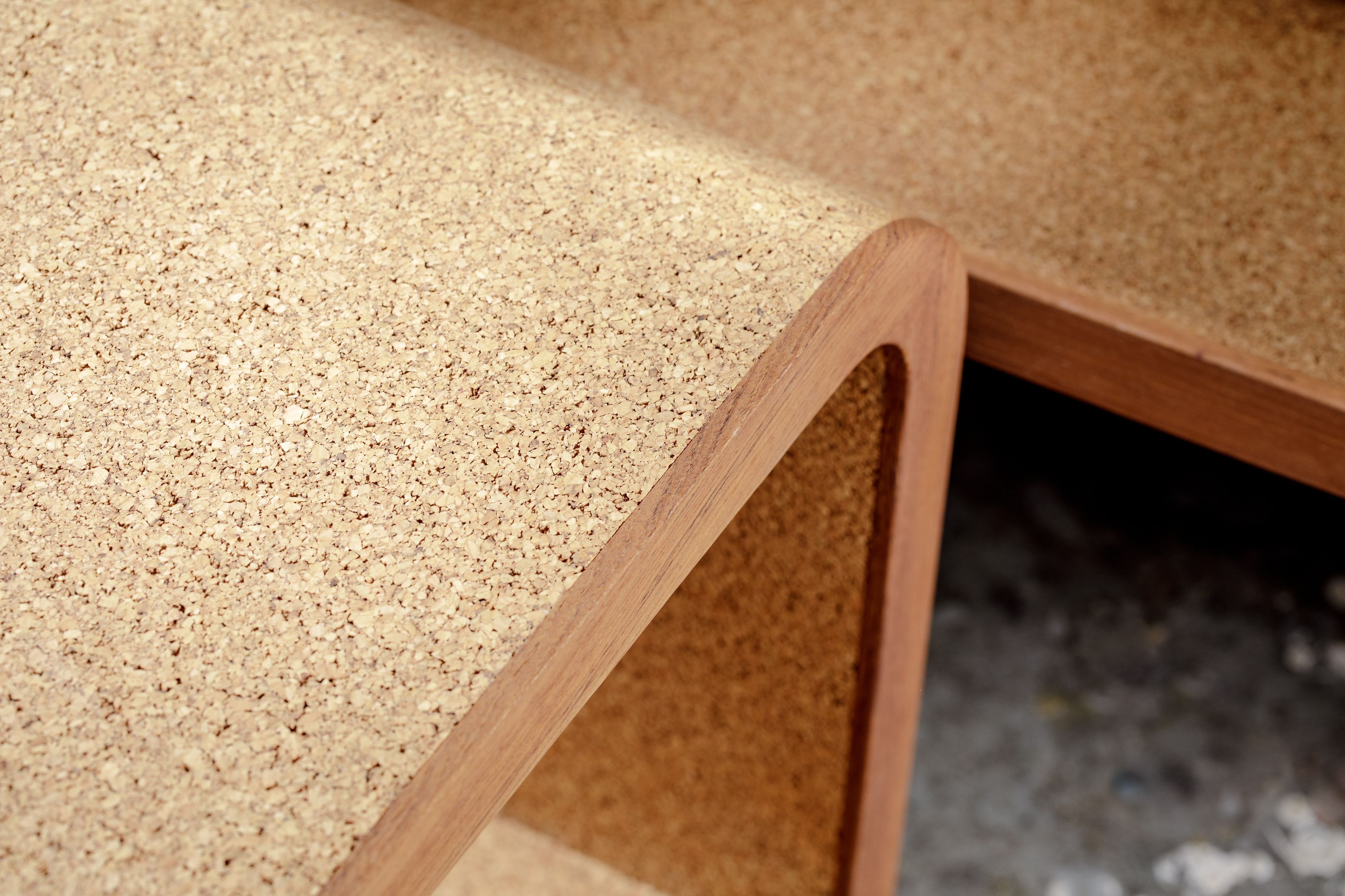 BISU Cork bedside table By OTQ design Matteo Congiu