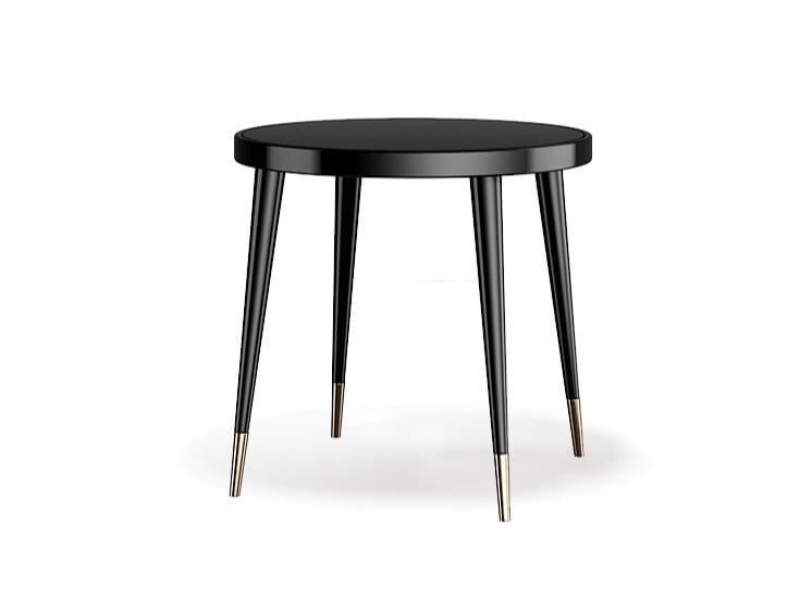 BLACK TIE D70 by Capital Collection - Tavolino rotondo alto in legno