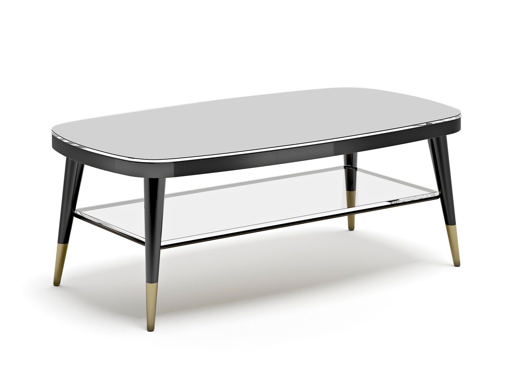 BLACK TIE E120 by Capital Collection - Tavolino rettangolare in vetro laccato da salotto - 2