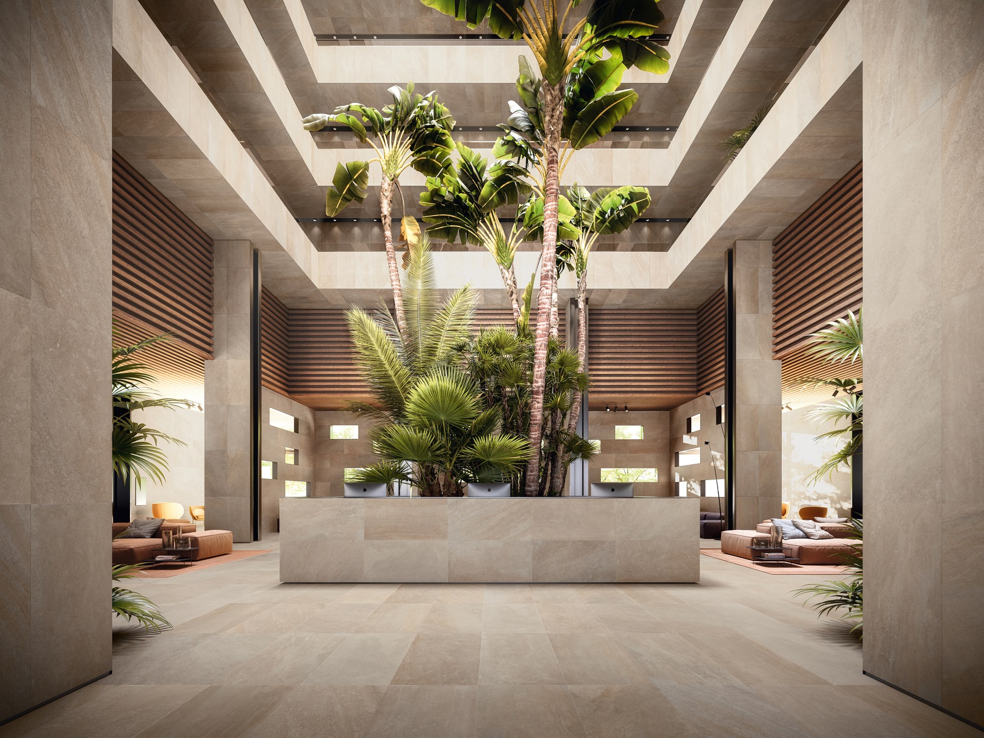 BLENDED Indoor/outdoor porcelain stoneware wall/floor tiles By