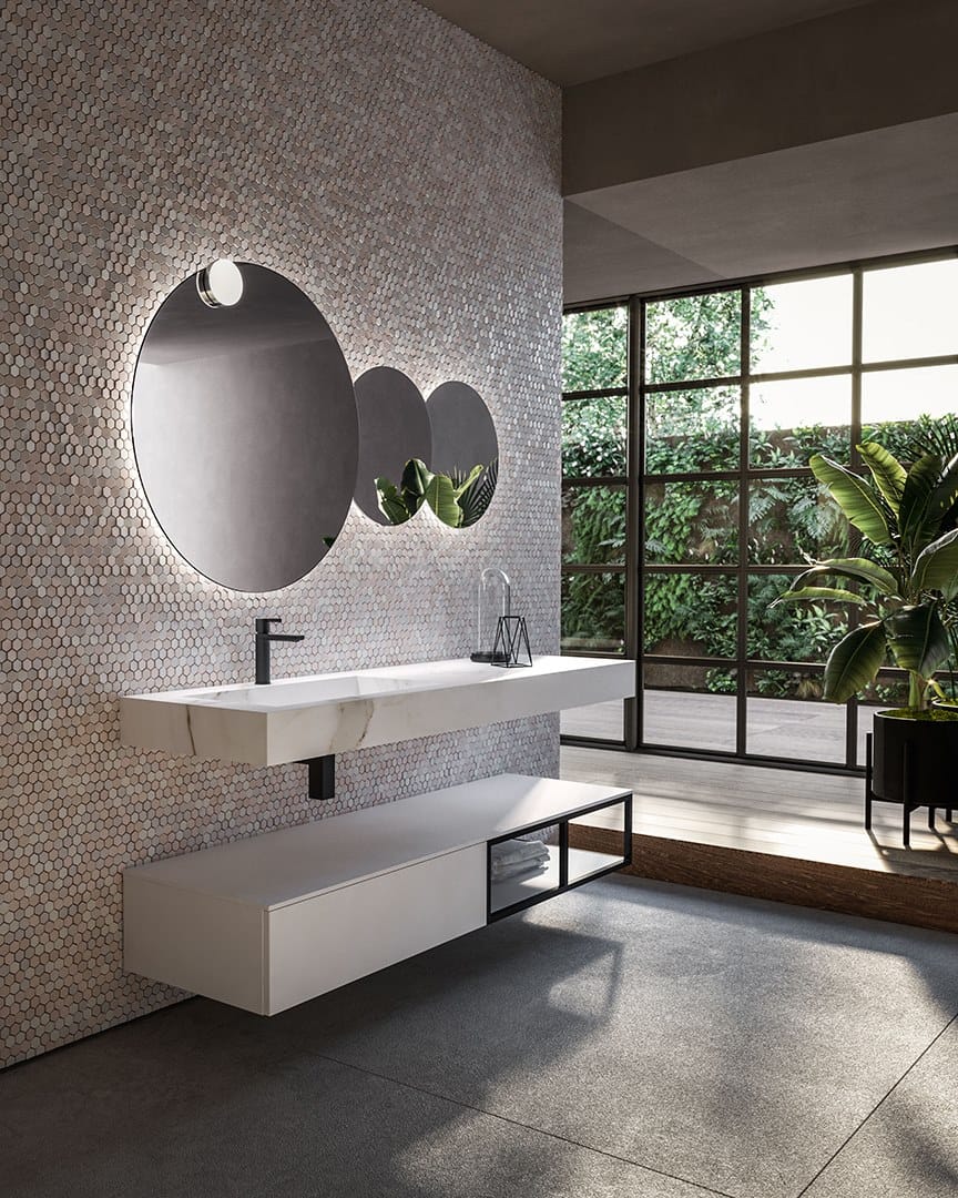 BLUES 4.12 by BMT - Mobile lavabo sospeso con cassetti - 2