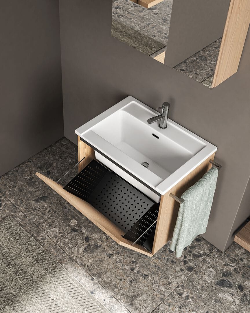 KOSMO 15 by BMT - Mobile lavanderia sospeso con specchio - 3