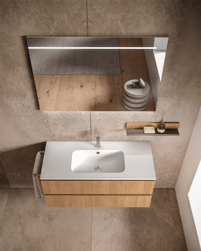 MARS 01 by BMT - Mobile lavabo sospeso con specchio - 2