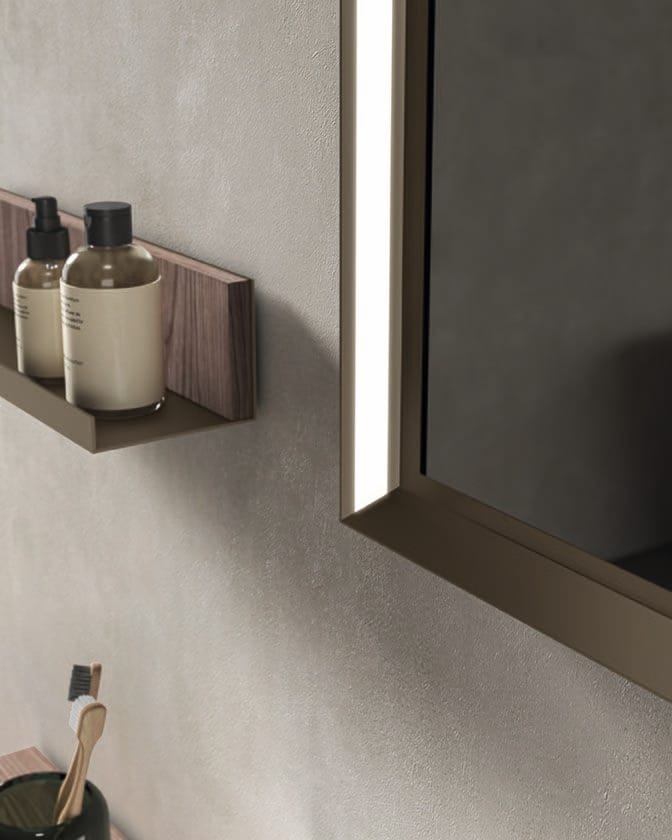 MARS 02 by BMT - Mobile lavabo sospeso con specchio - 3