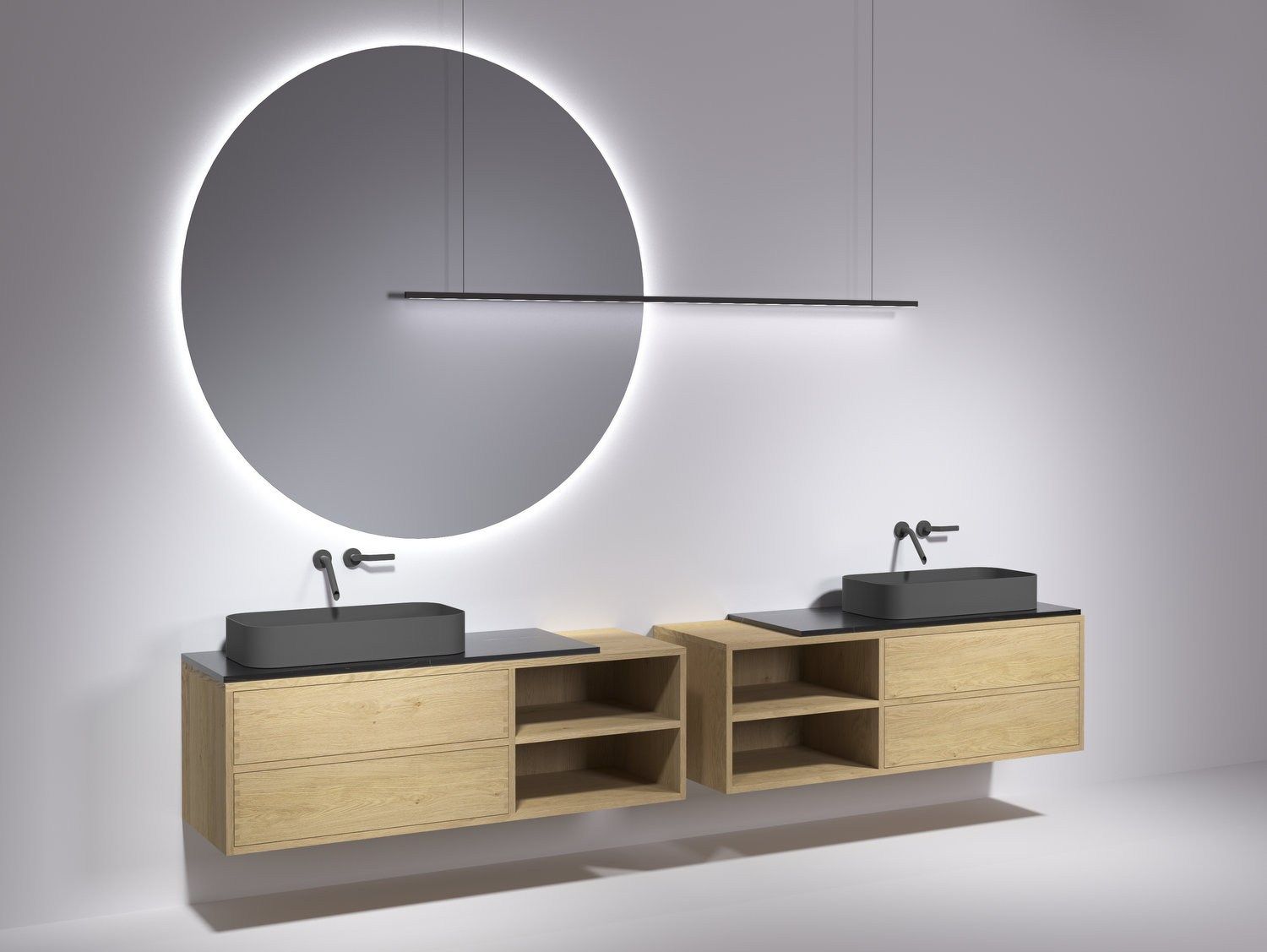 BOFFI_CODE BATHROOM Single wallmounted vanity unit By Boffi design