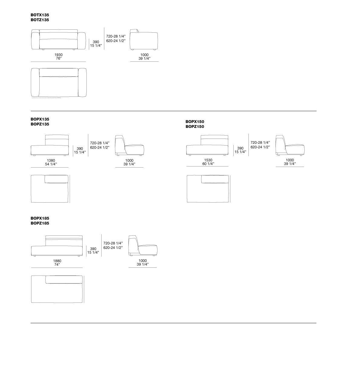 BOLTON Sofa Bolton Collection By poliform design Giuseppe Viganò