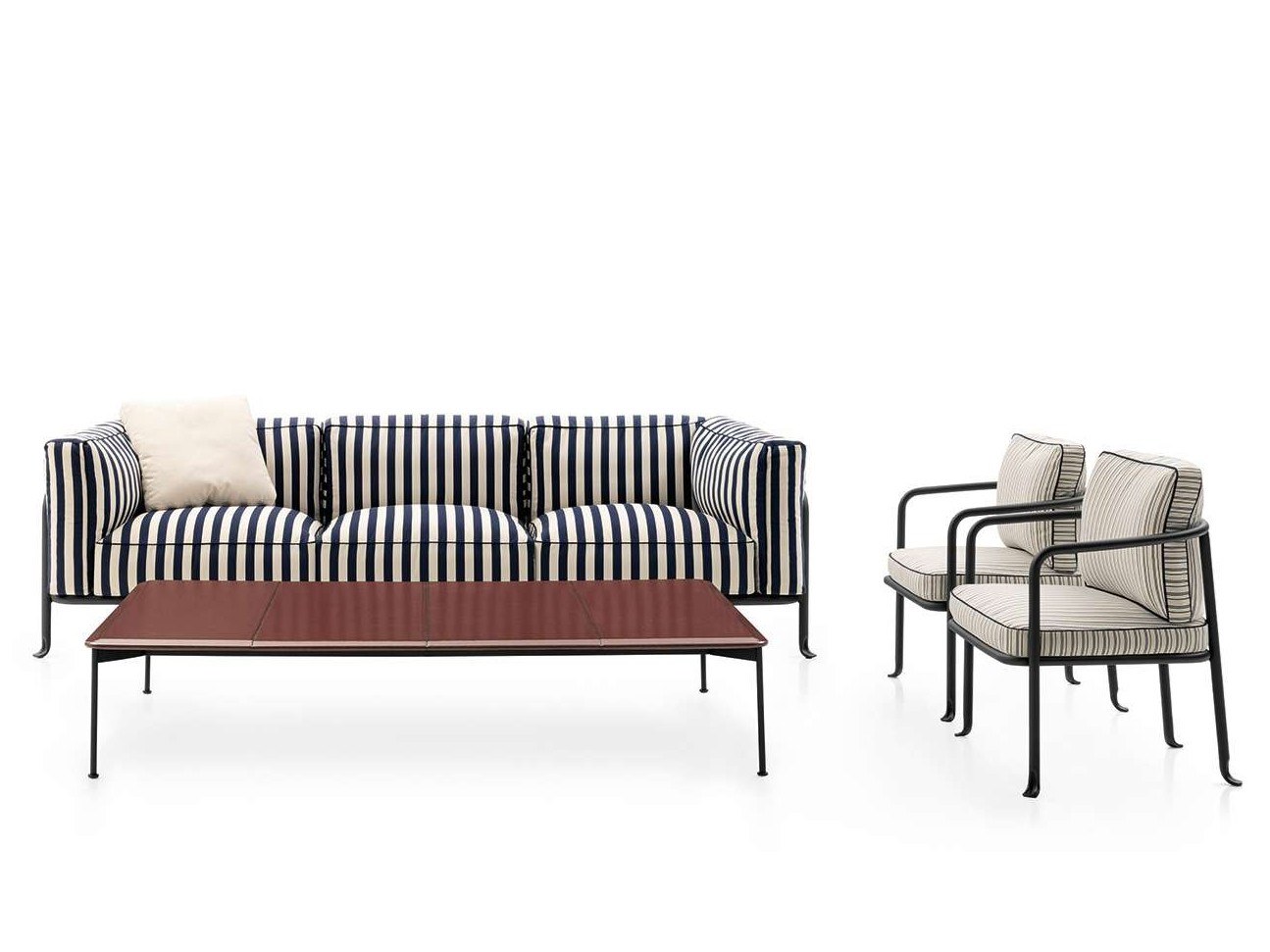 BOREA Garden side table with lava stone top By B&B Italia Outdoor ...