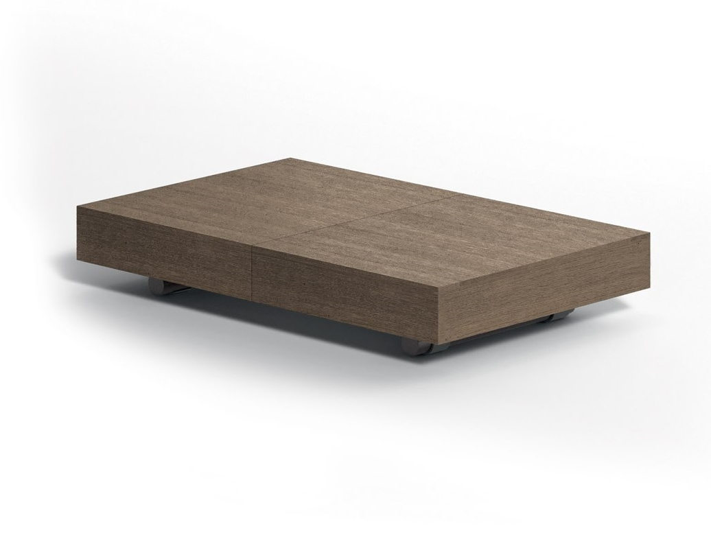 BOX LEGNO Height-adjustable wooden coffee table for living room By ...