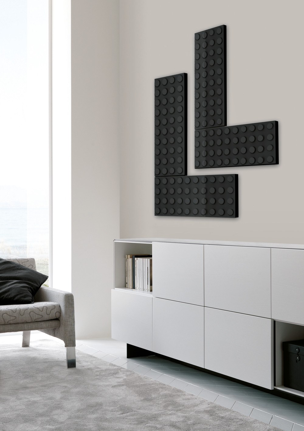 Input/output Radiator Bricks Hot-water electric steel decorative radiator BRICK By SCIROCCO H design ...
