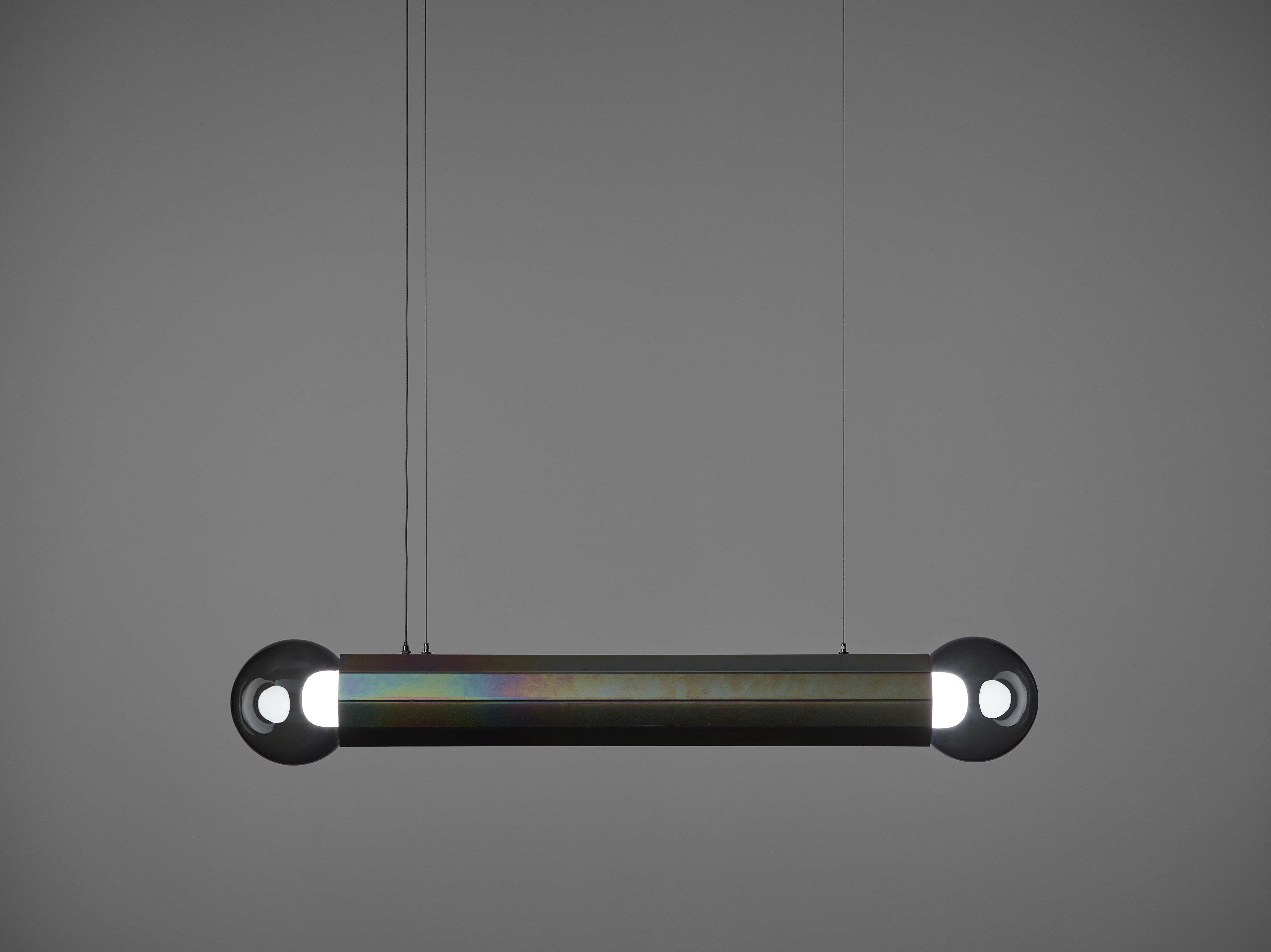 PRISMA DOUBLE by BROKIS - Lampada a sospensione a LED in vetro soffiato e metallo - 15