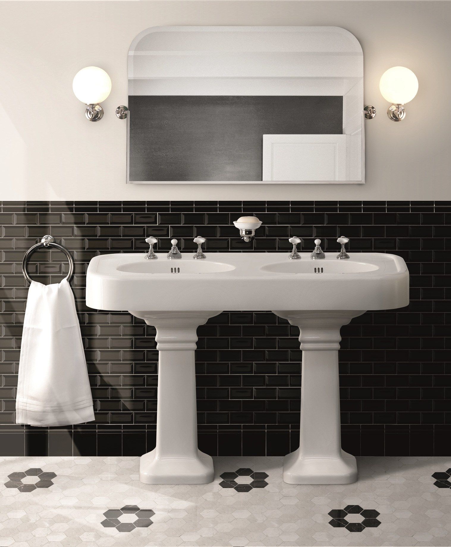 BROOKLYN by Devon&Devon - Lavabo doppio in ceramica - 2