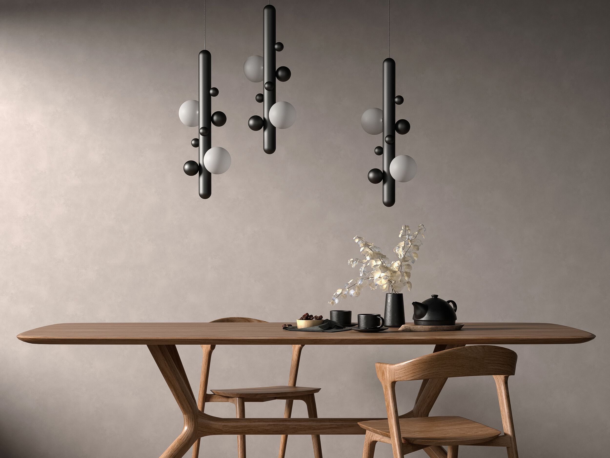 LUNAR P by Babich.studio - Lampada a sospensione a LED in acciaio e vetro - 9