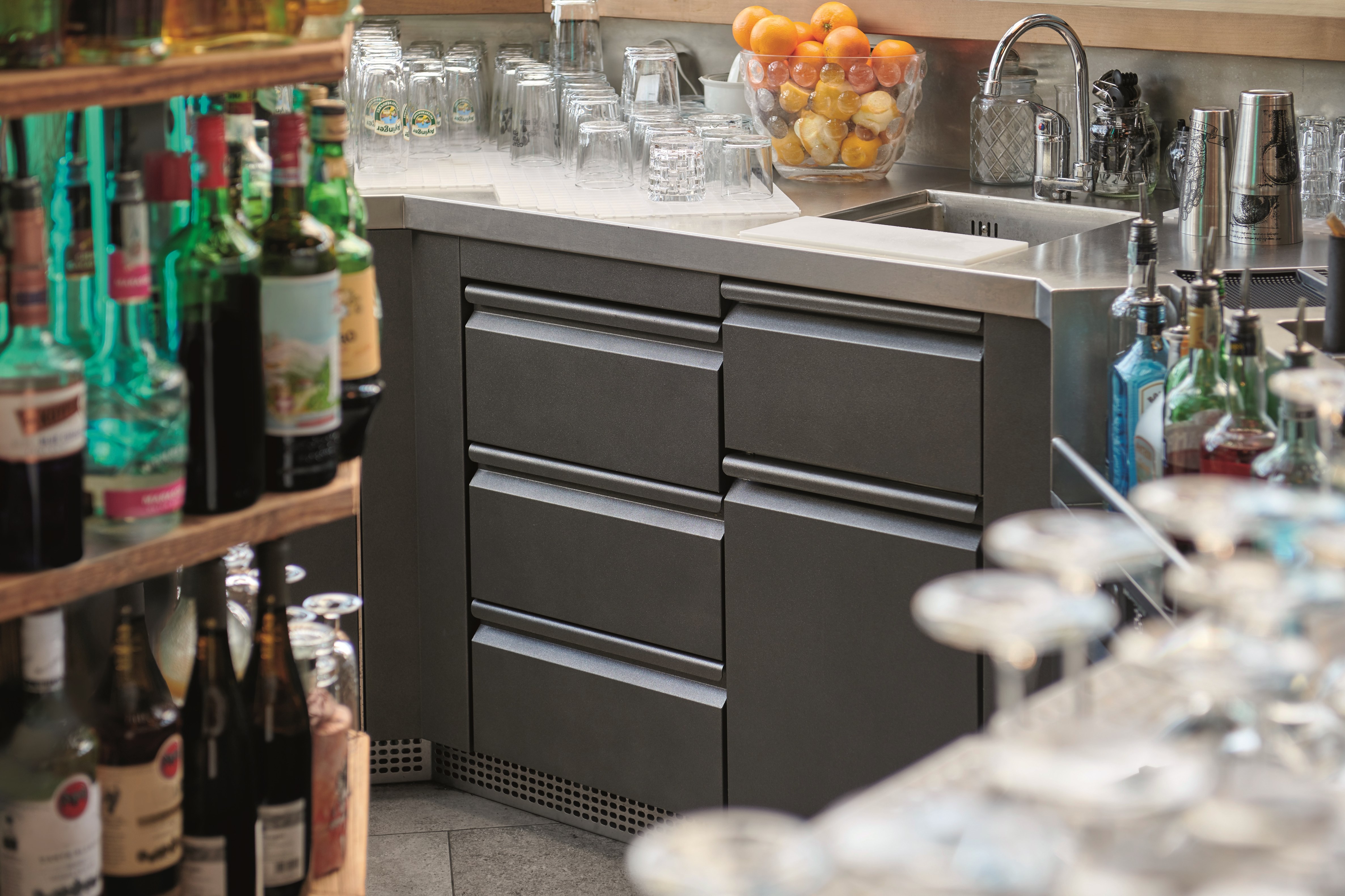 Set Portacanne Da Banco TMC &ndash; Buzz Bar Singole A Cicogna &ndash; Alluminio Nero &ndash; 2 O 3 Aste