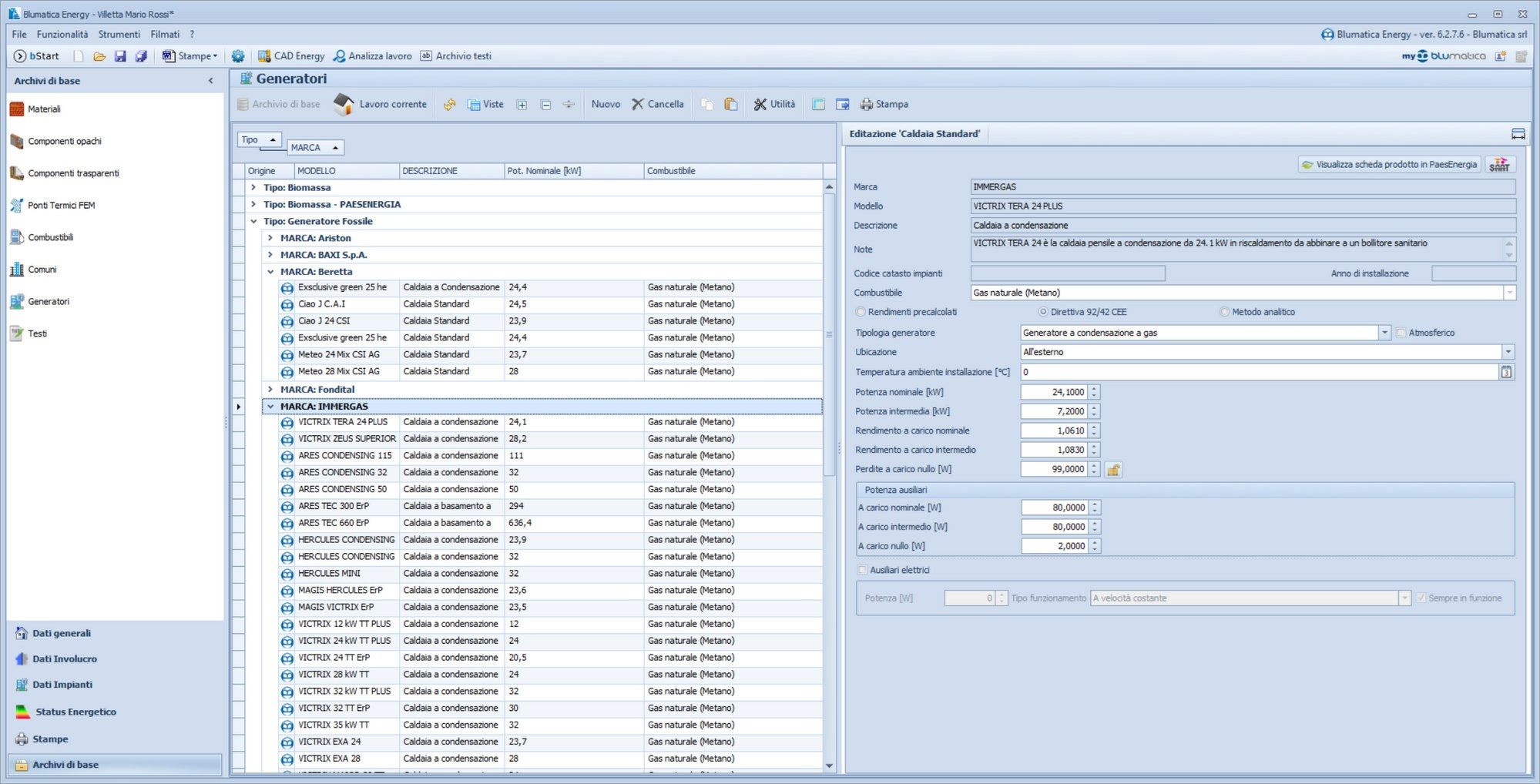 Blumatica Energy by Blumatica - Certificazione energetica (L.10 91, DLgs 311 06) - 24